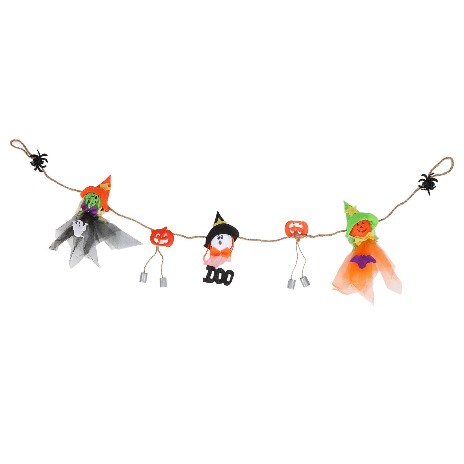Pumpkin Witch Design Hanging Doll Halloween Pendant Ornament for Costume Party Bar DecorWith Jingle Bell - Image 1