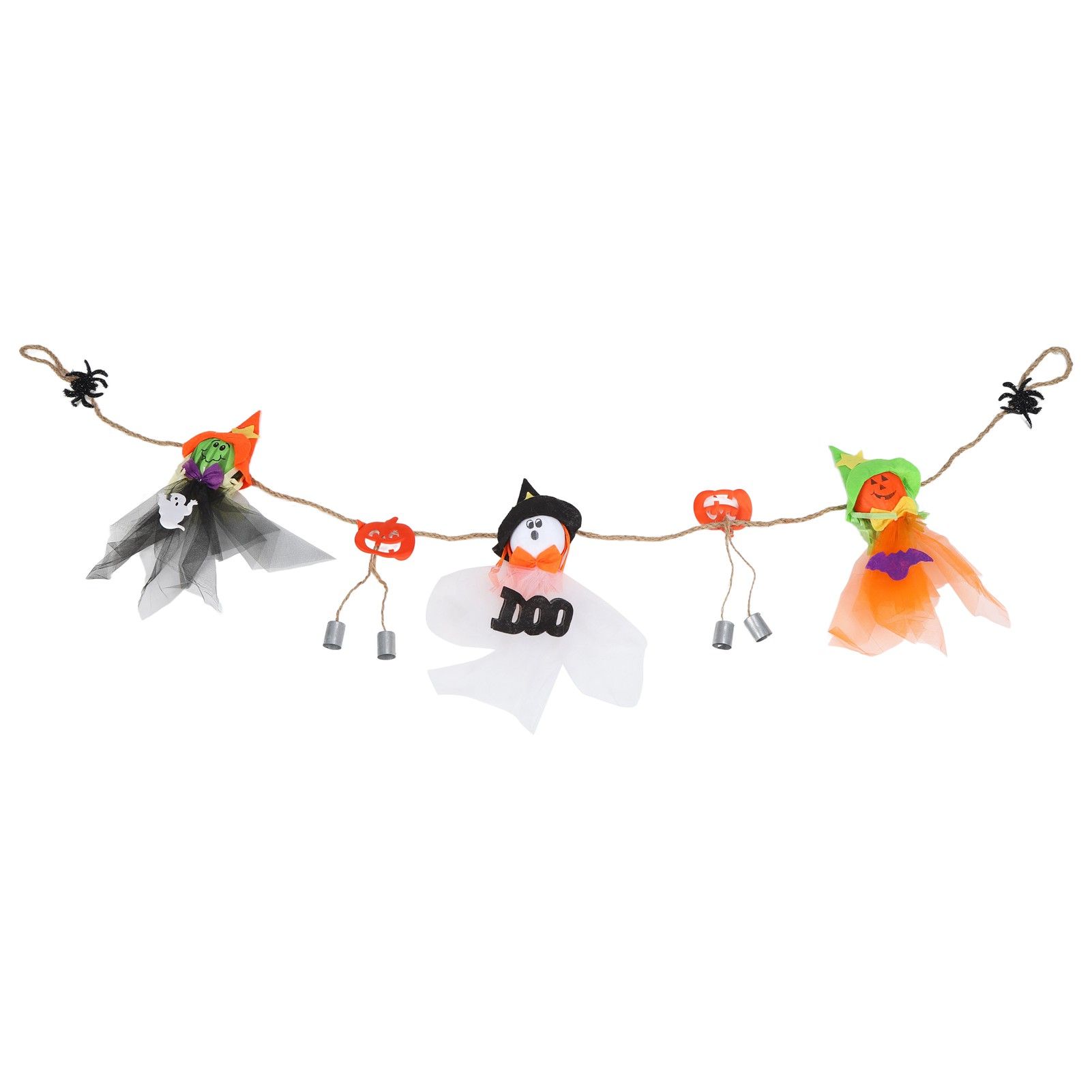 Pumpkin Witch Design Hanging Doll Halloween Pendant Ornament for Costume Party Bar DecorWith Jingle Bell - Image 2