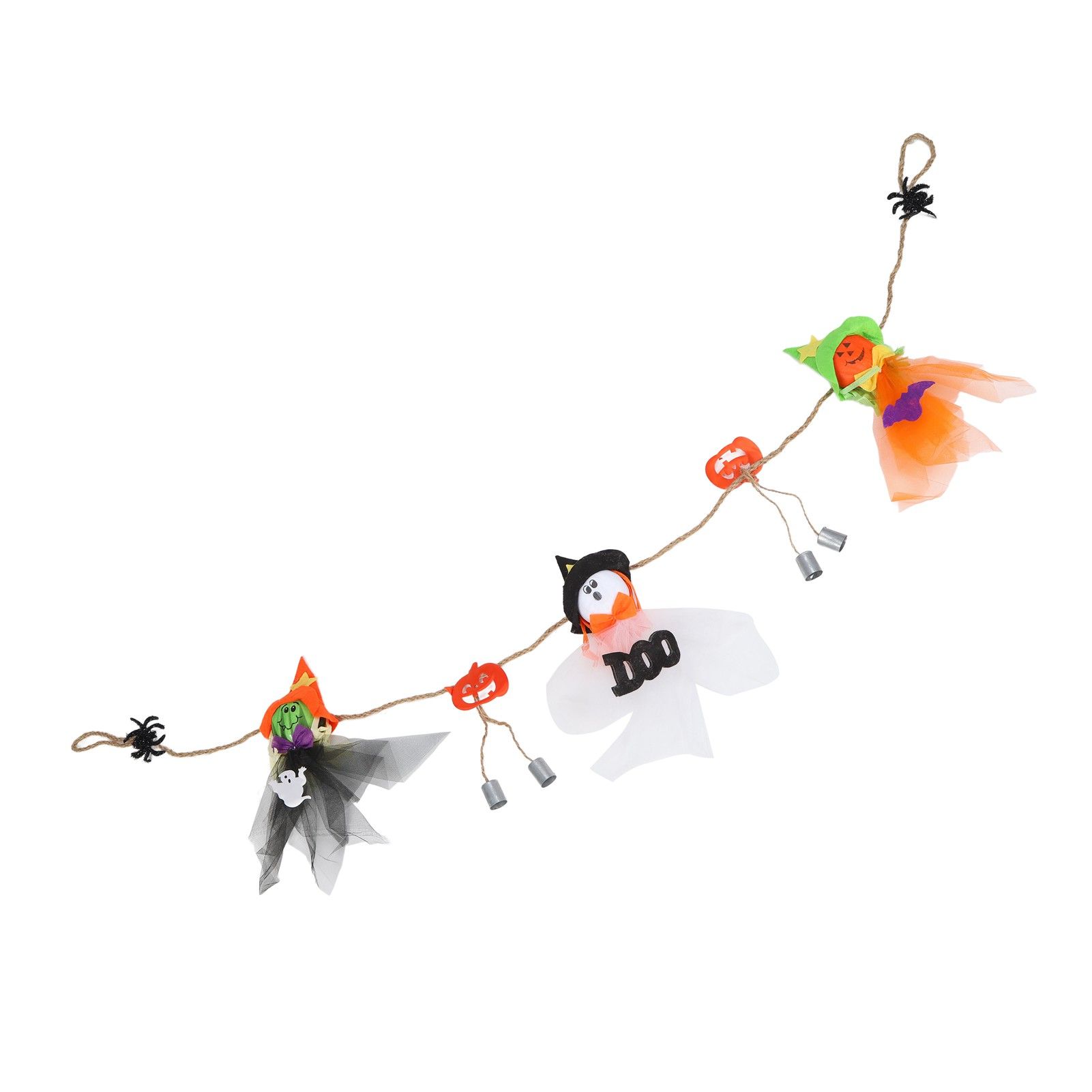 Pumpkin Witch Design Hanging Doll Halloween Pendant Ornament for Costume Party Bar DecorWith Jingle Bell - Image 5