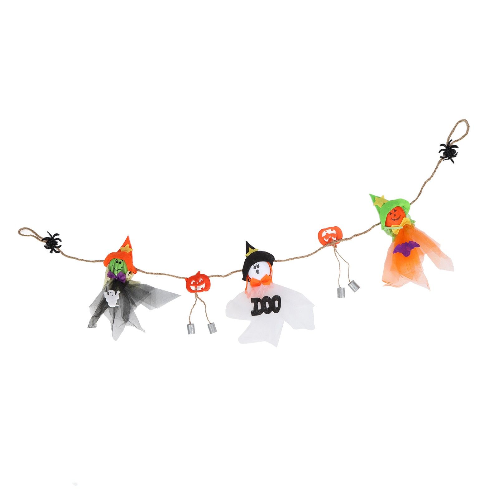 Pumpkin Witch Design Hanging Doll Halloween Pendant Ornament for Costume Party Bar DecorWith Jingle Bell - Image 6