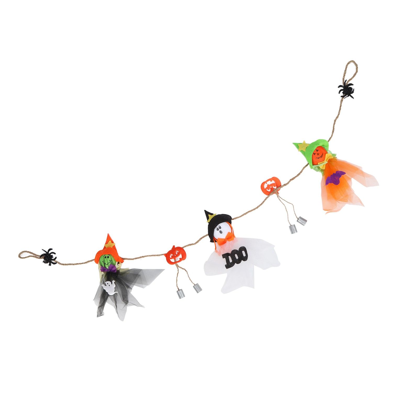 Pumpkin Witch Design Hanging Doll Halloween Pendant Ornament for Costume Party Bar DecorWith Jingle Bell - Image 7