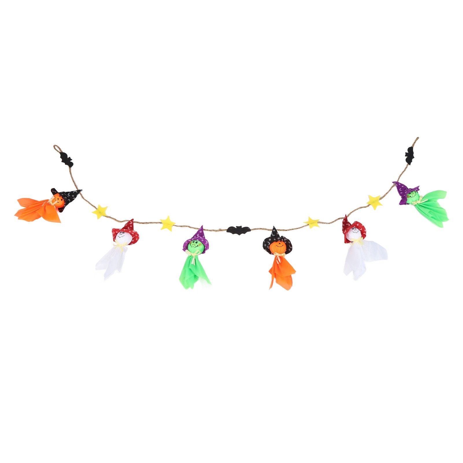 Pumpkin Witch Design Hanging Doll Halloween Pendant Ornament for Costume Party Bar DecorWithout Jingle Bell - Image 1