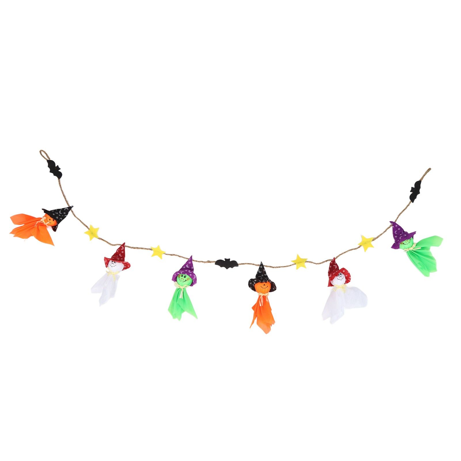 Pumpkin Witch Design Hanging Doll Halloween Pendant Ornament for Costume Party Bar DecorWithout Jingle Bell - Image 2