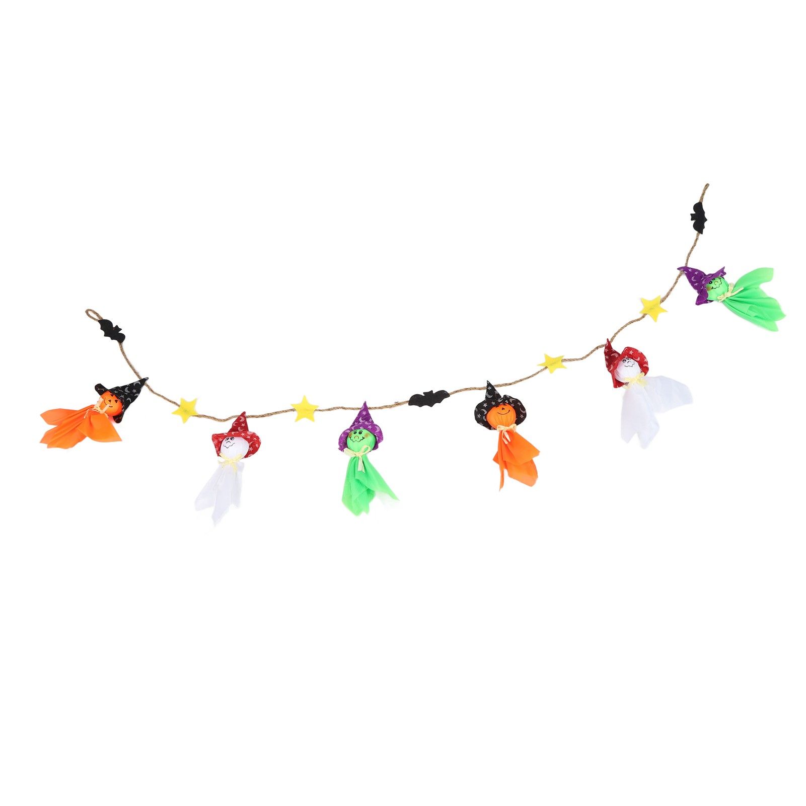 Pumpkin Witch Design Hanging Doll Halloween Pendant Ornament for Costume Party Bar DecorWithout Jingle Bell - Image 3