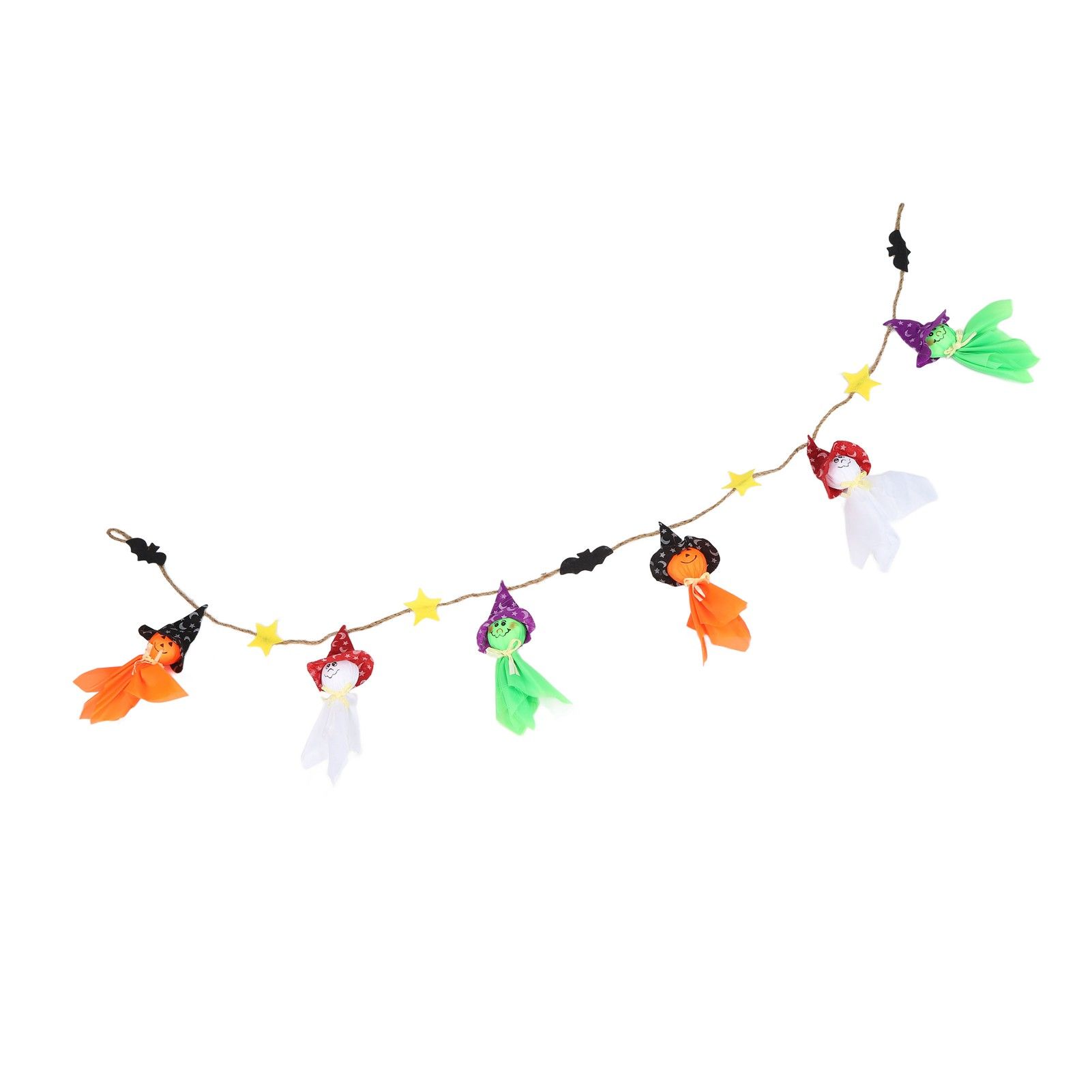 Pumpkin Witch Design Hanging Doll Halloween Pendant Ornament for Costume Party Bar DecorWithout Jingle Bell - Image 4