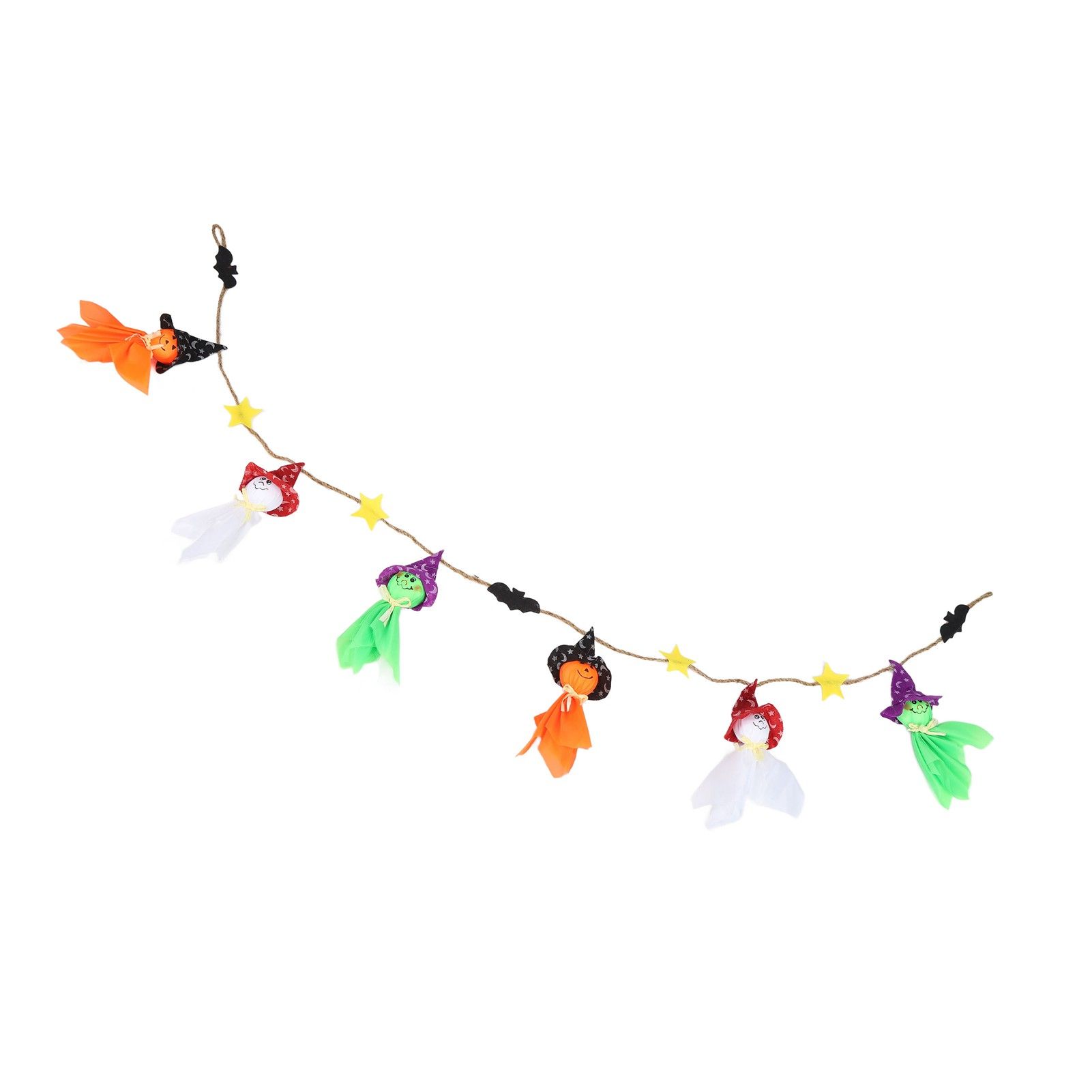 Pumpkin Witch Design Hanging Doll Halloween Pendant Ornament for Costume Party Bar DecorWithout Jingle Bell - Image 5
