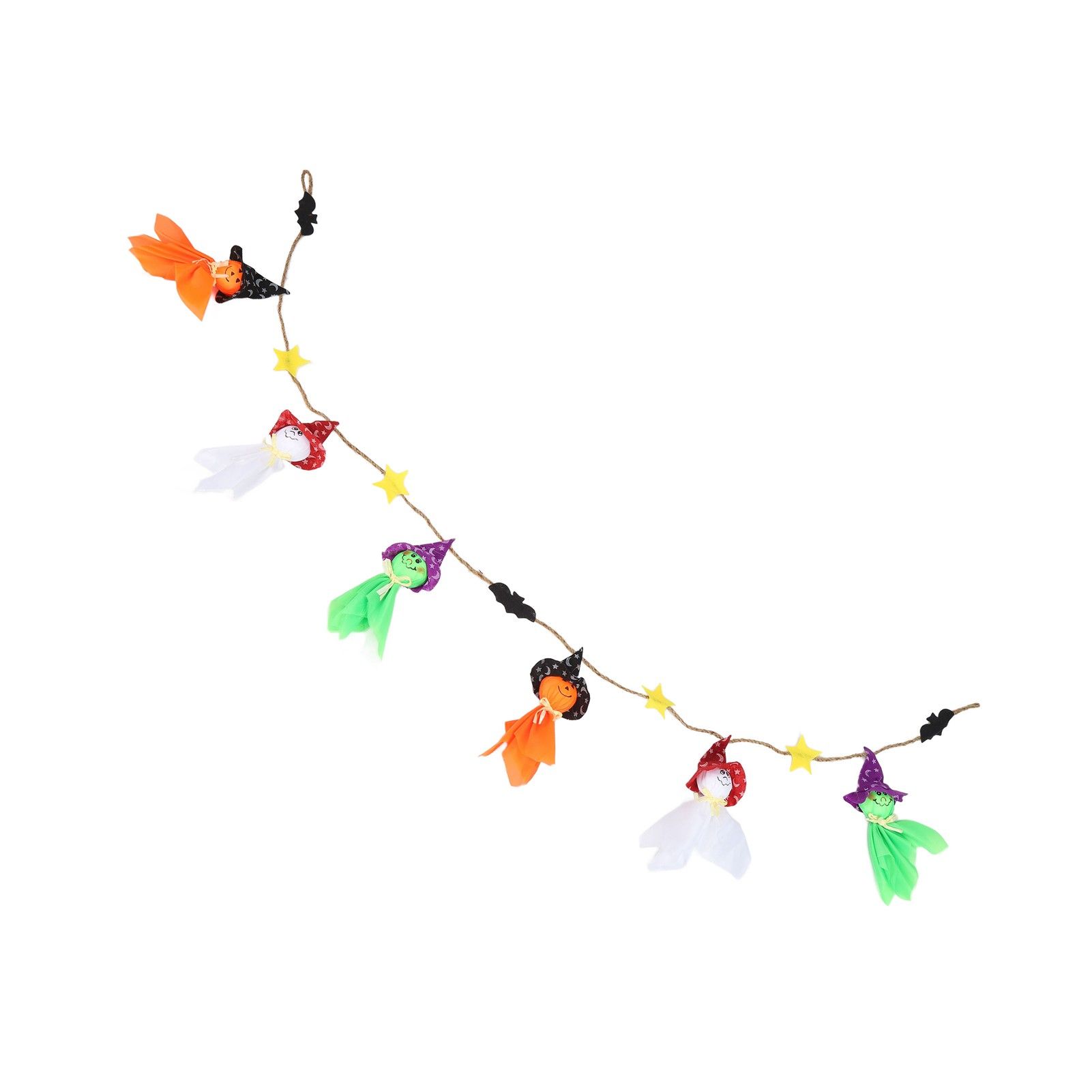 Pumpkin Witch Design Hanging Doll Halloween Pendant Ornament for Costume Party Bar DecorWithout Jingle Bell - Image 6