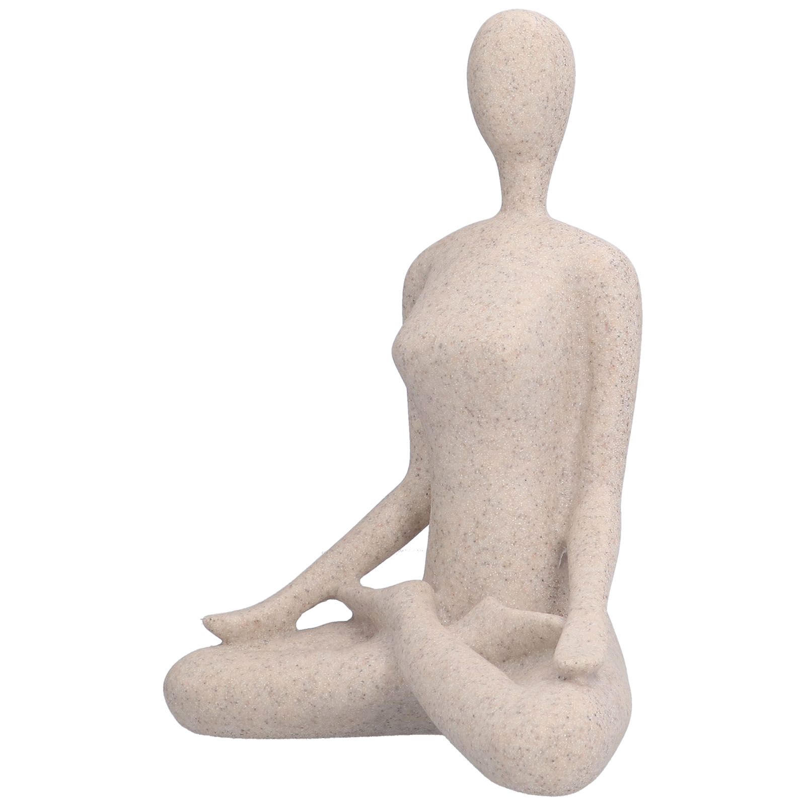 Yoga Pose Statue Nordic Sandstone Resin Yoga Pose Figurines Collectible Decoration Gifts for Home Office DecorBL560 - Image 2