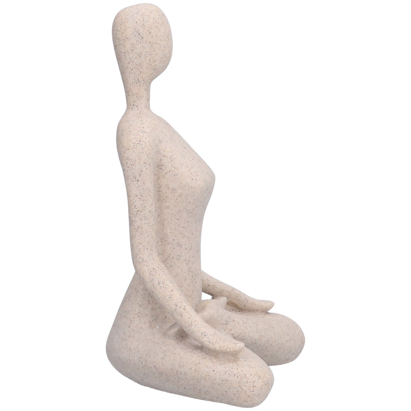 Yoga Pose Statue Nordic Sandstone Resin Yoga Pose Figurines Collectible Decoration Gifts for Home Office DecorBL560 - Image 5