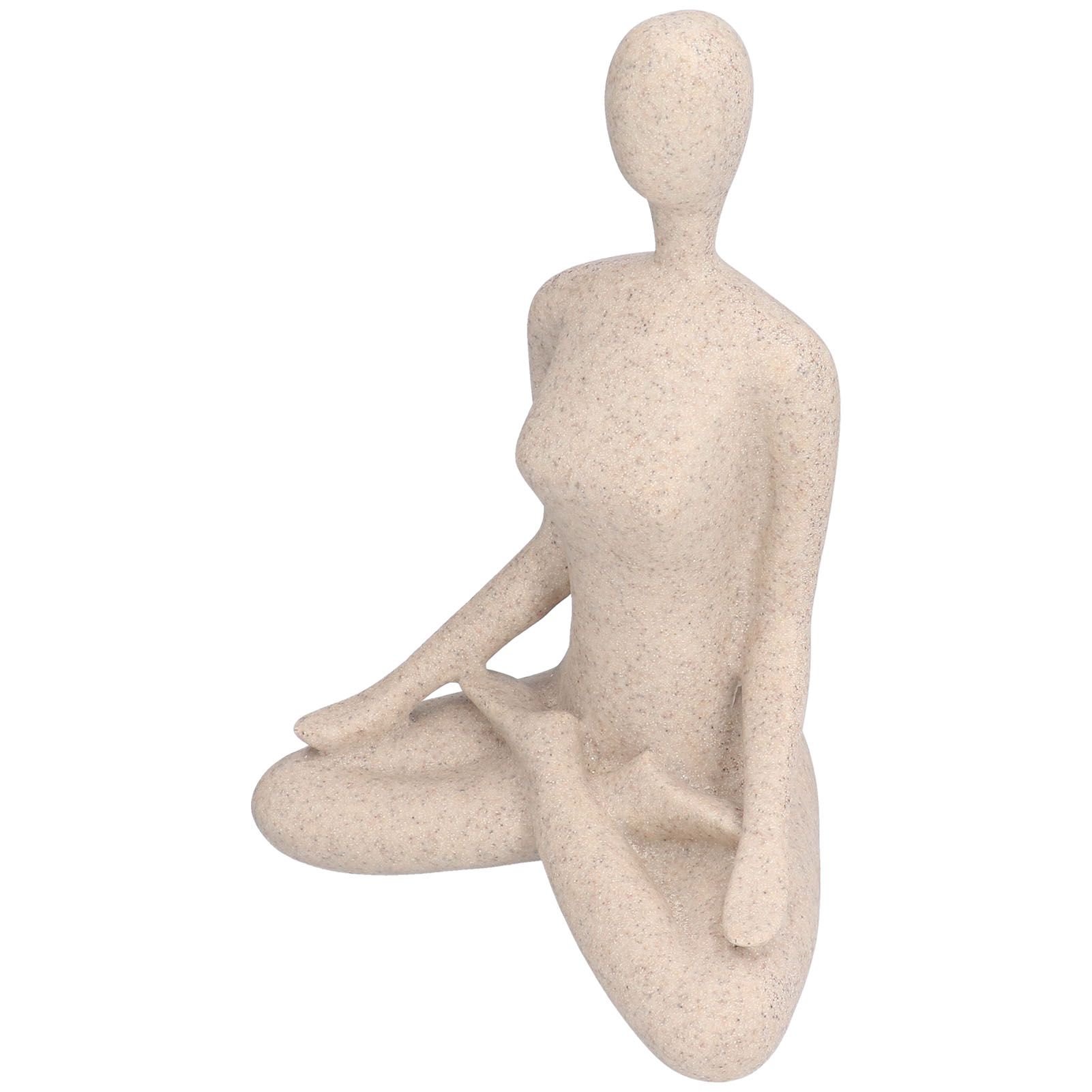 Yoga Pose Statue Nordic Sandstone Resin Yoga Pose Figurines Collectible Decoration Gifts for Home Office DecorBL560 - Image 6