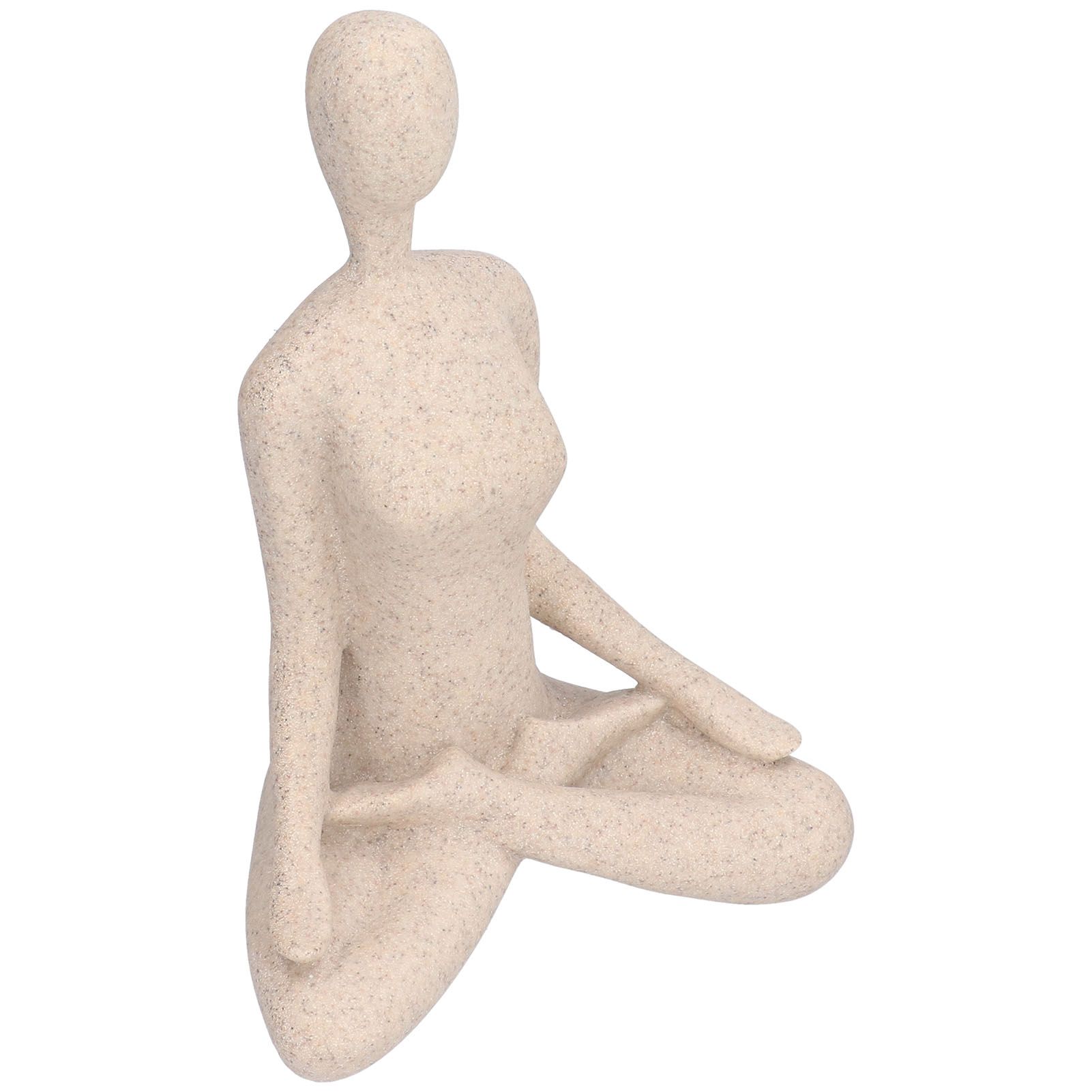 Yoga Pose Statue Nordic Sandstone Resin Yoga Pose Figurines Collectible Decoration Gifts for Home Office DecorBL560 - Image 7