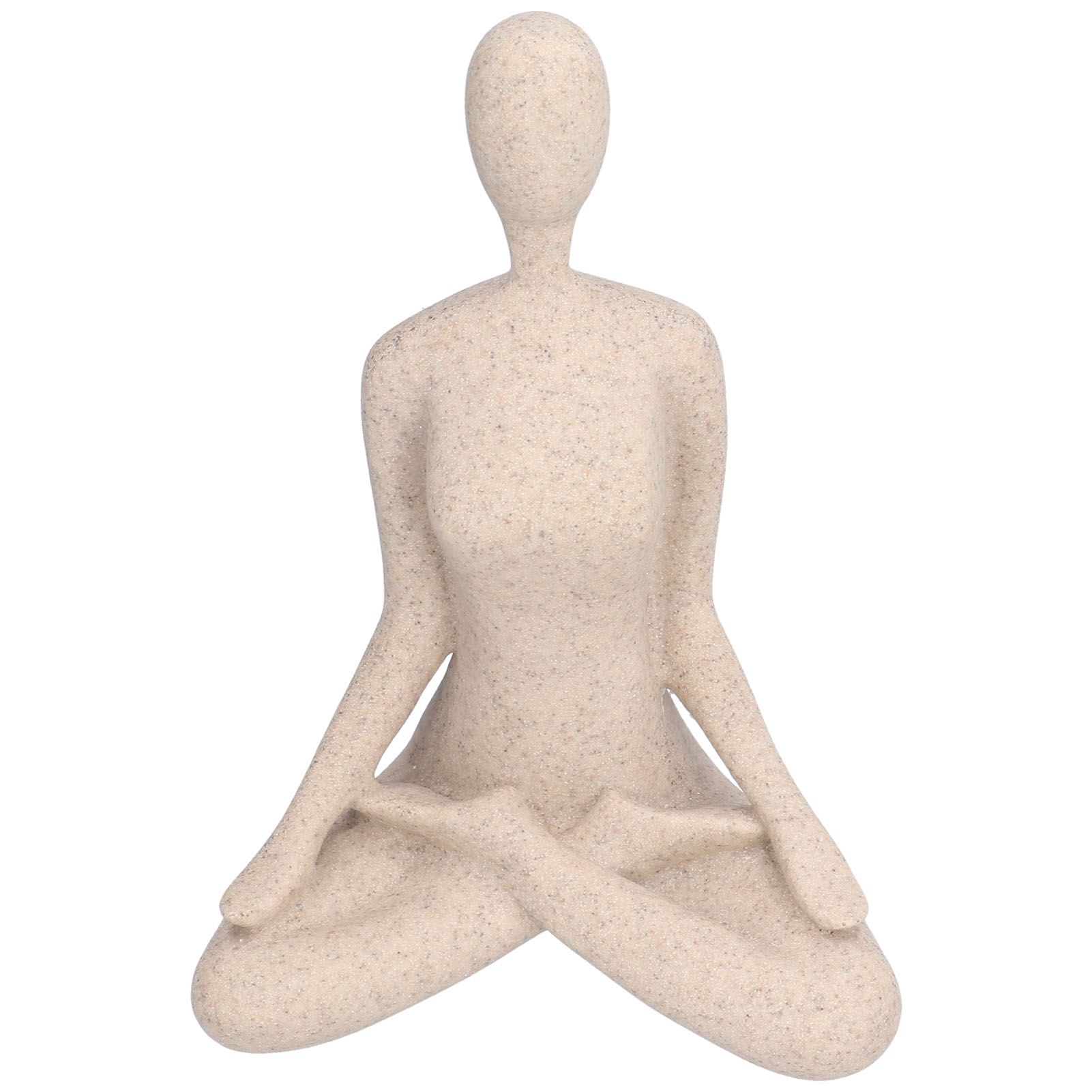 Yoga Pose Statue Nordic Sandstone Resin Yoga Pose Figurines Collectible Decoration Gifts for Home Office DecorBL560 - Image 8