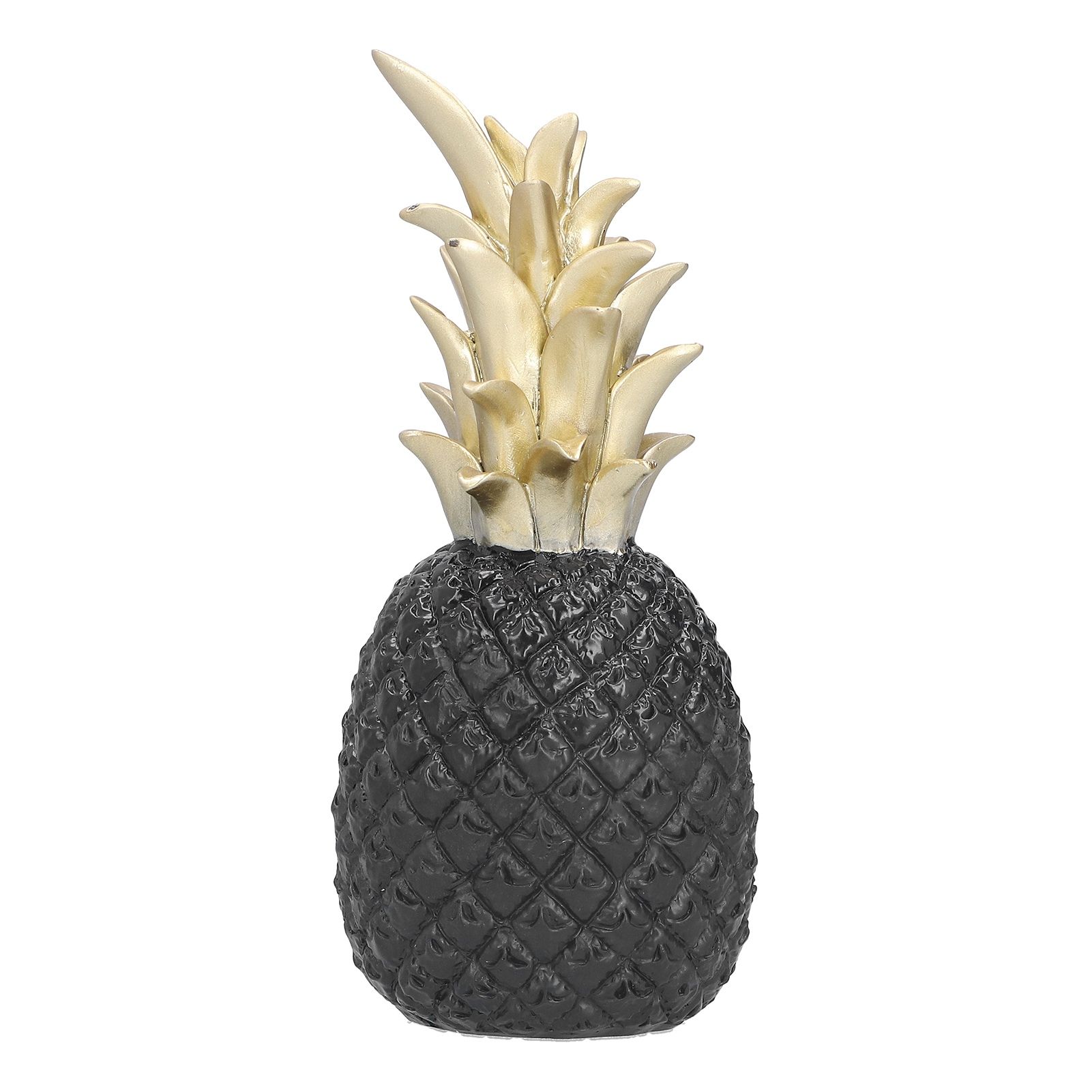 Resin Artificial Pineapple Decoration Household Decorative Pineapple Nordic Home Desk Decor DecorationBlack Gold, Medium - Image 2