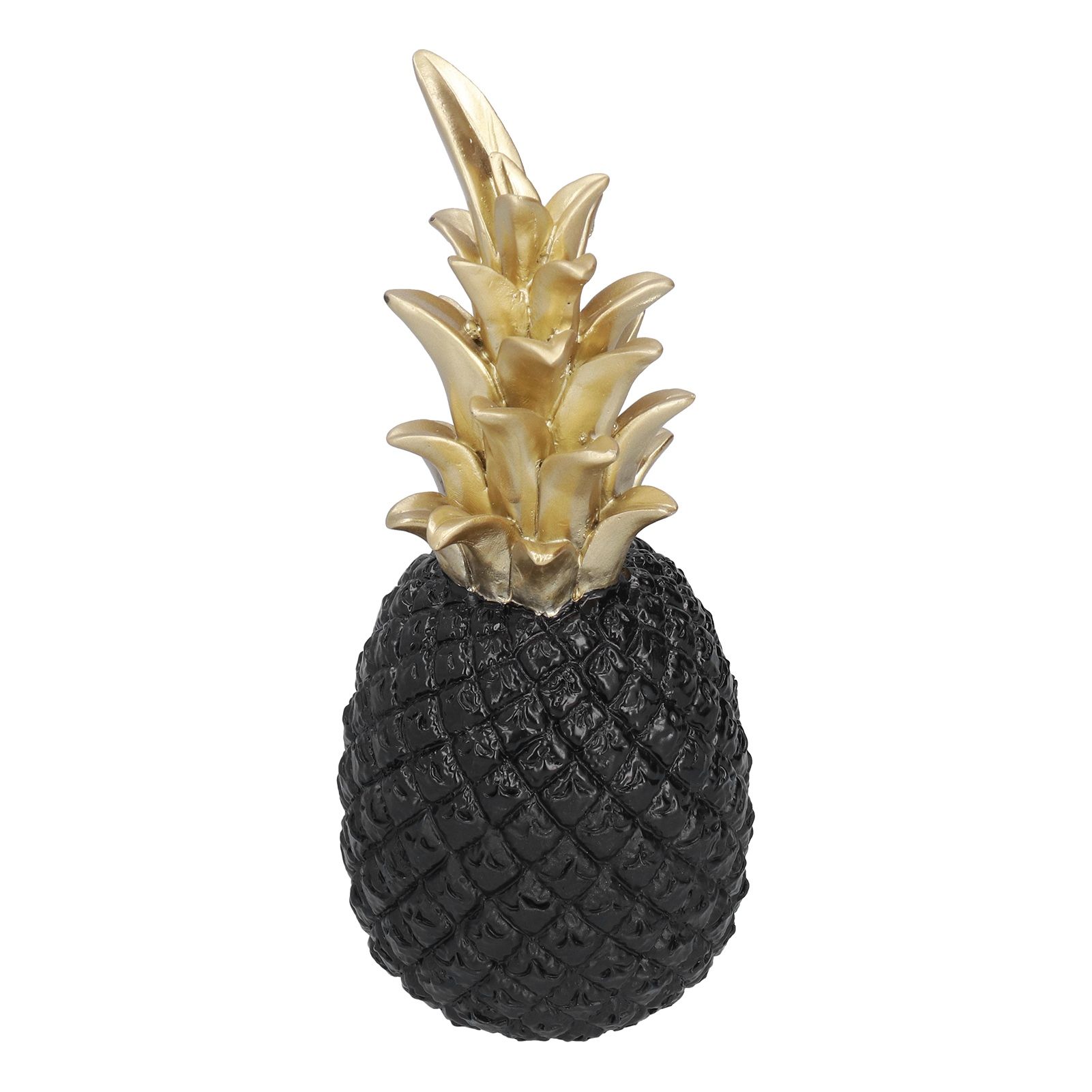 Resin Artificial Pineapple Decoration Household Decorative Pineapple Nordic Home Desk Decor DecorationBlack Gold, Medium - Image 3