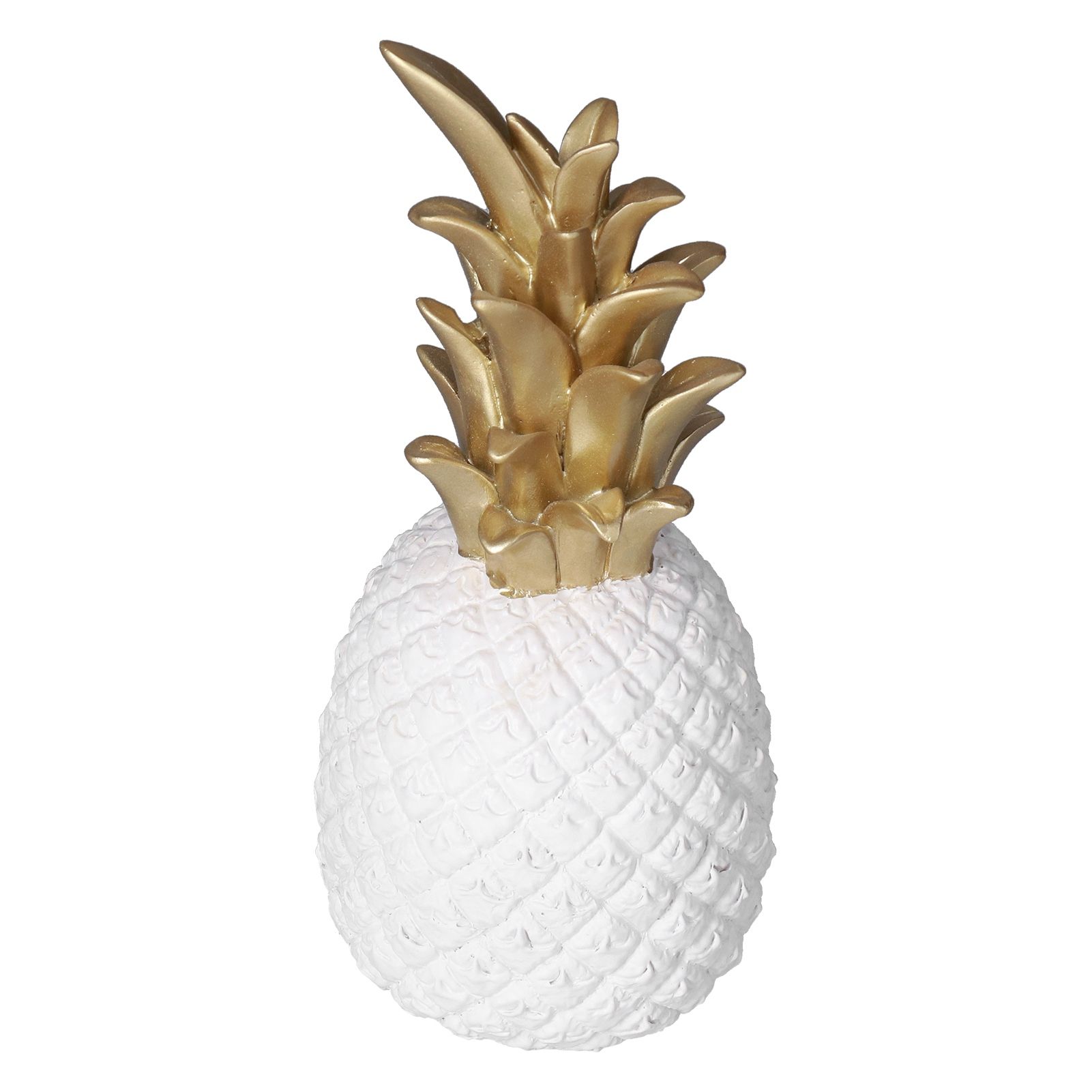 Resin Artificial Pineapple Decoration Household Decorative Pineapple Nordic Home Desk Decor DecorationWhite Gold, Medium - Image 2