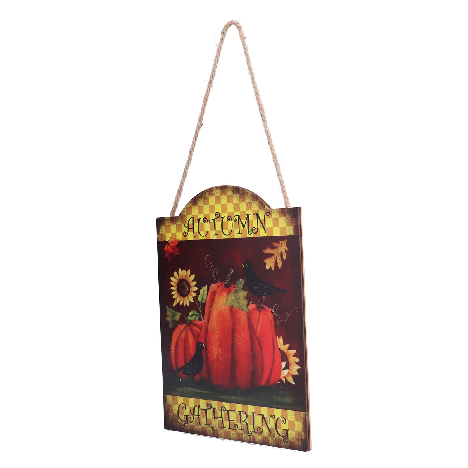 Thanksgiving Wooden Pumpkin Turkey LED Lights Door Wall Hanging Indoor Outdoor Decorations - Image 5