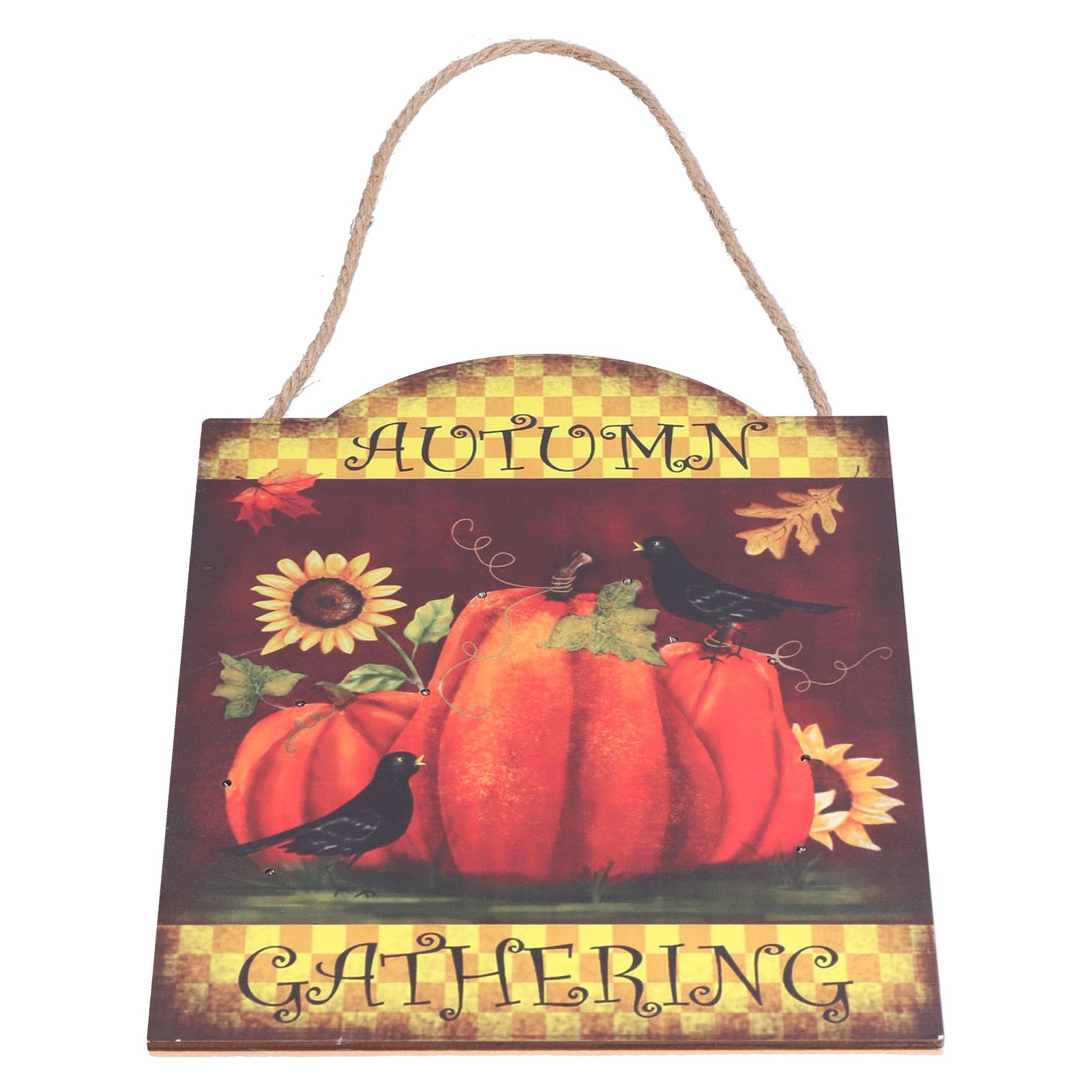 Thanksgiving Wooden Pumpkin Turkey LED Lights Door Wall Hanging Indoor Outdoor Decorations - Image 6