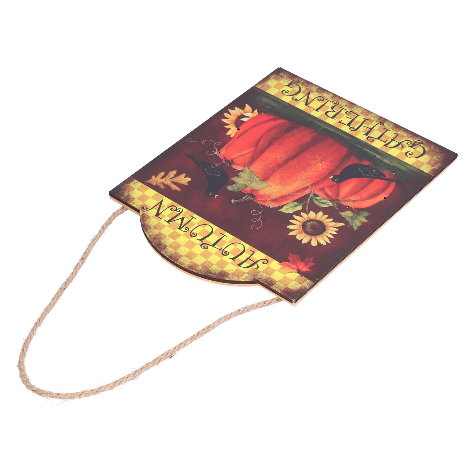 Thanksgiving Wooden Pumpkin Turkey LED Lights Door Wall Hanging Indoor Outdoor Decorations - Image 7