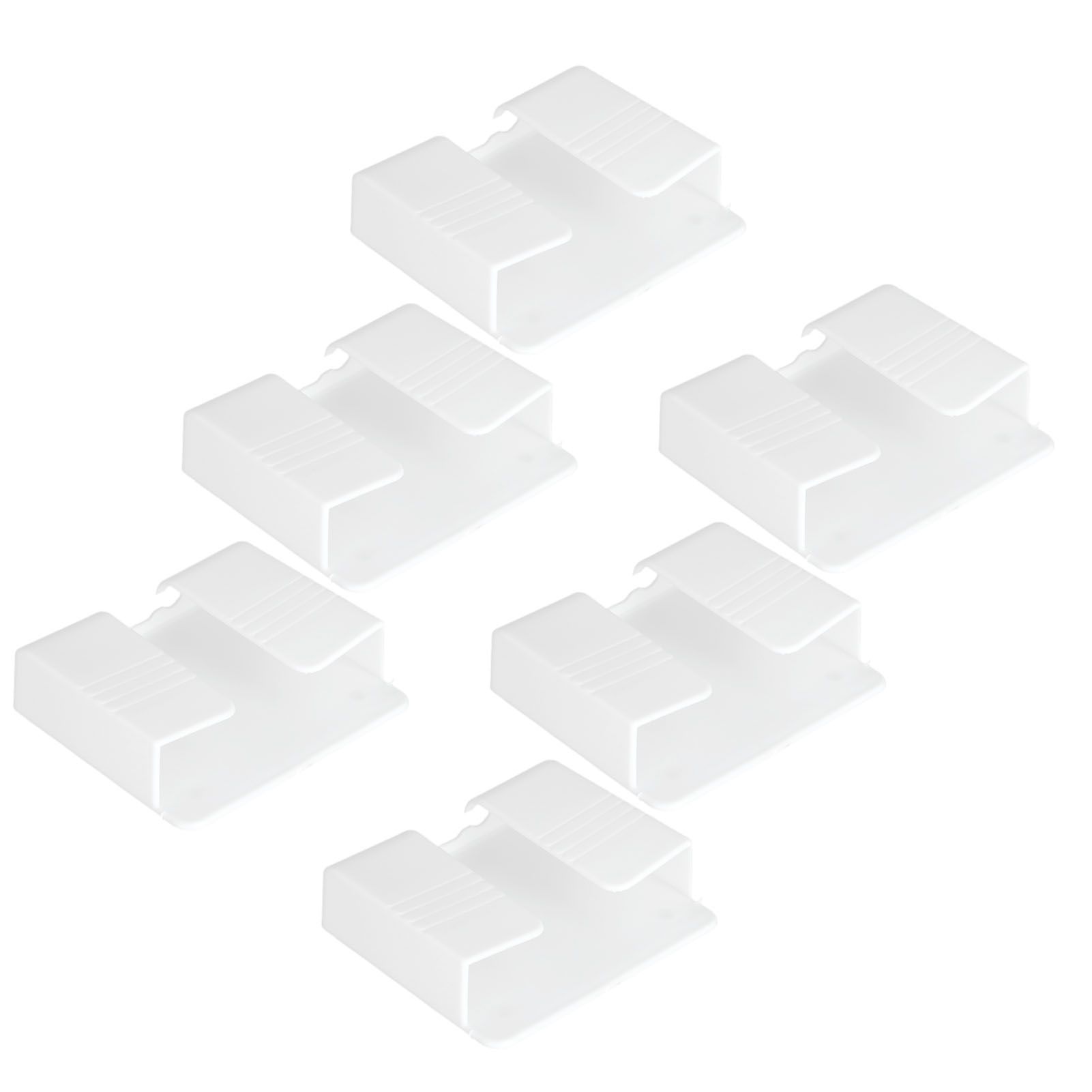 6Pcs Wall Mount Phone Holder Universal Adhesive Mobile Phone Charging Stand for Home Bedroom BathroomWhite - Image 2