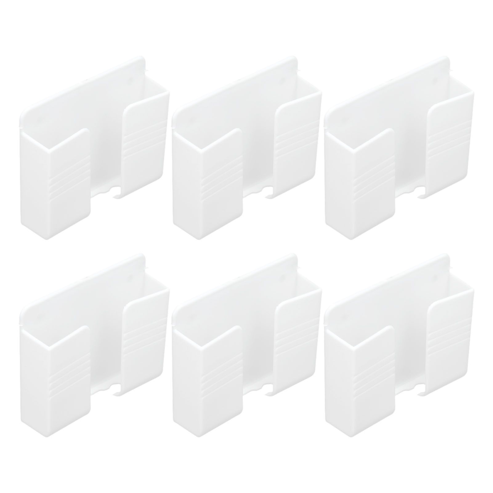 6Pcs Wall Mount Phone Holder Universal Adhesive Mobile Phone Charging Stand for Home Bedroom BathroomWhite - Image 6