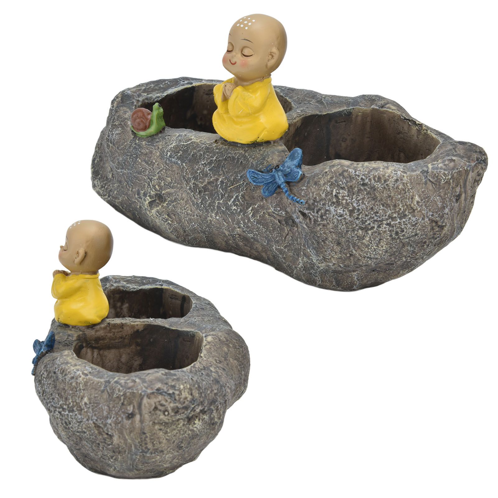 Resin Succulents Pots Cartoon Fake Stone Flower Pots for Planting Succulent Cactus Aloe African Violet - Image 7