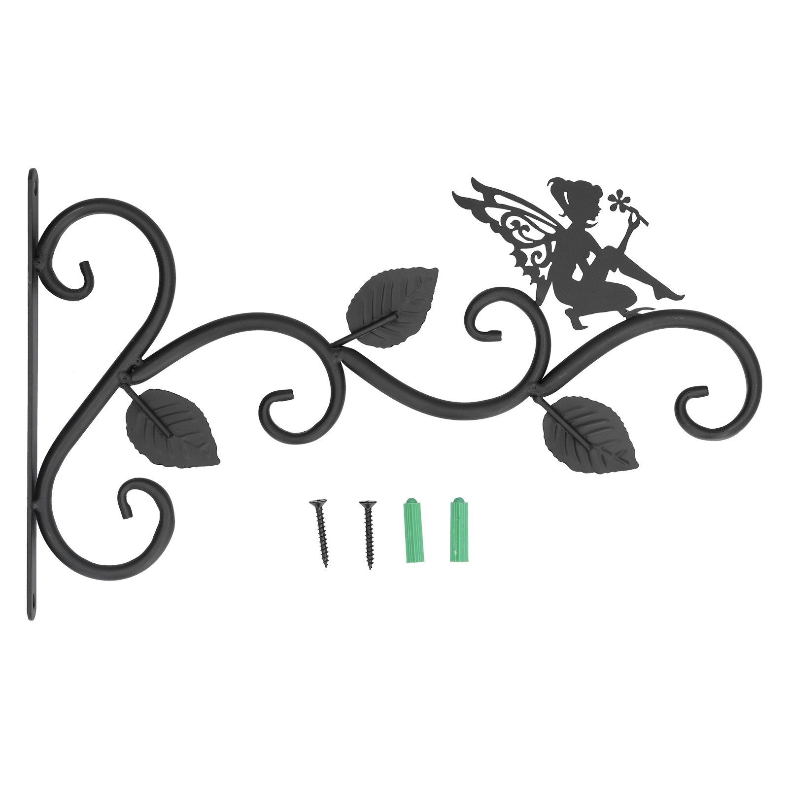 Hanging Plants Bracket Wrought Iron Wall Planter Hook Flower Pots Hanger for Living Room Balcony - Image 1