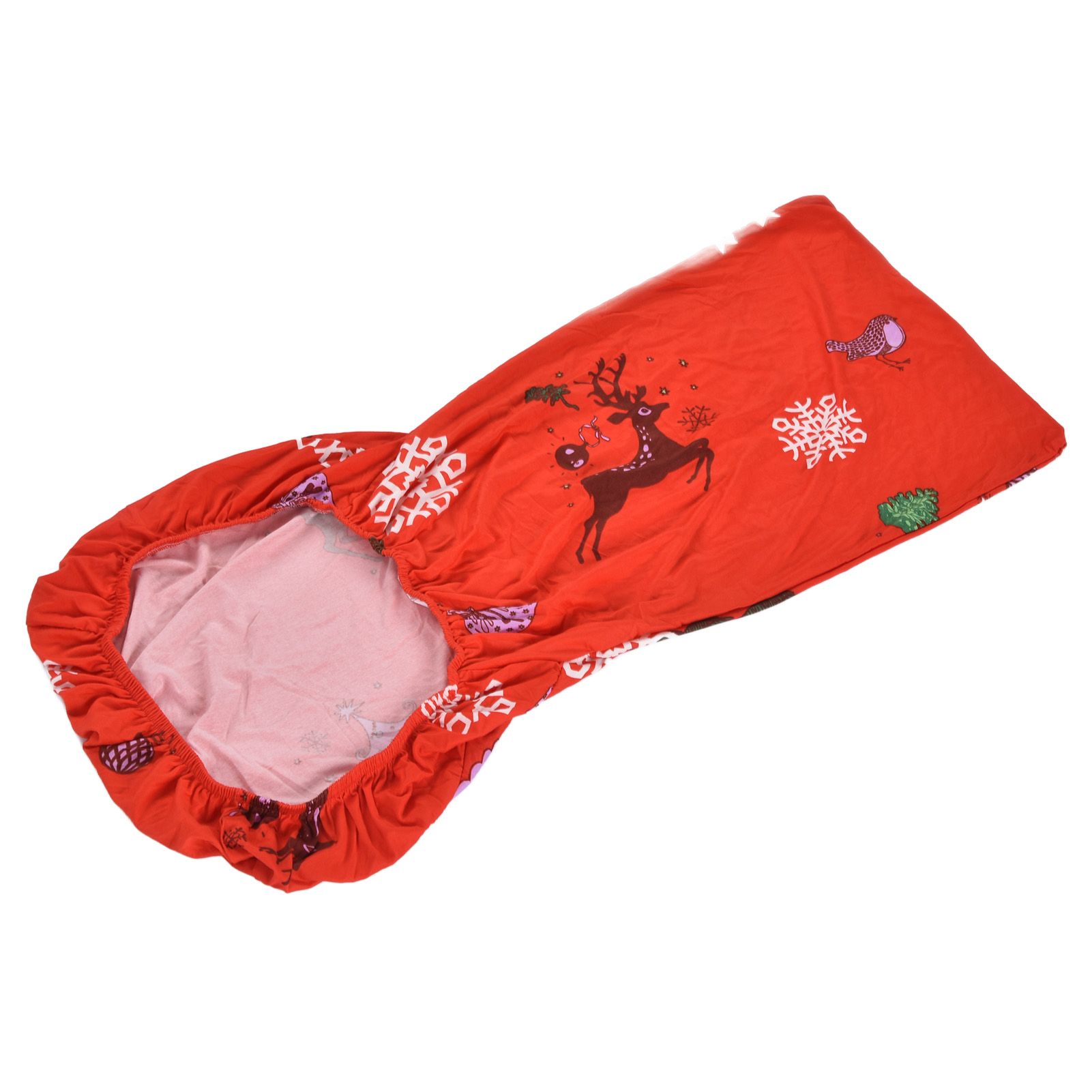 Polyurethane Fiber Christmas Chair Cover Stretchy Anti Folding Stretchable Dining Chair Cover for Party Holiday Home Christmas Snowflakes - Image 3