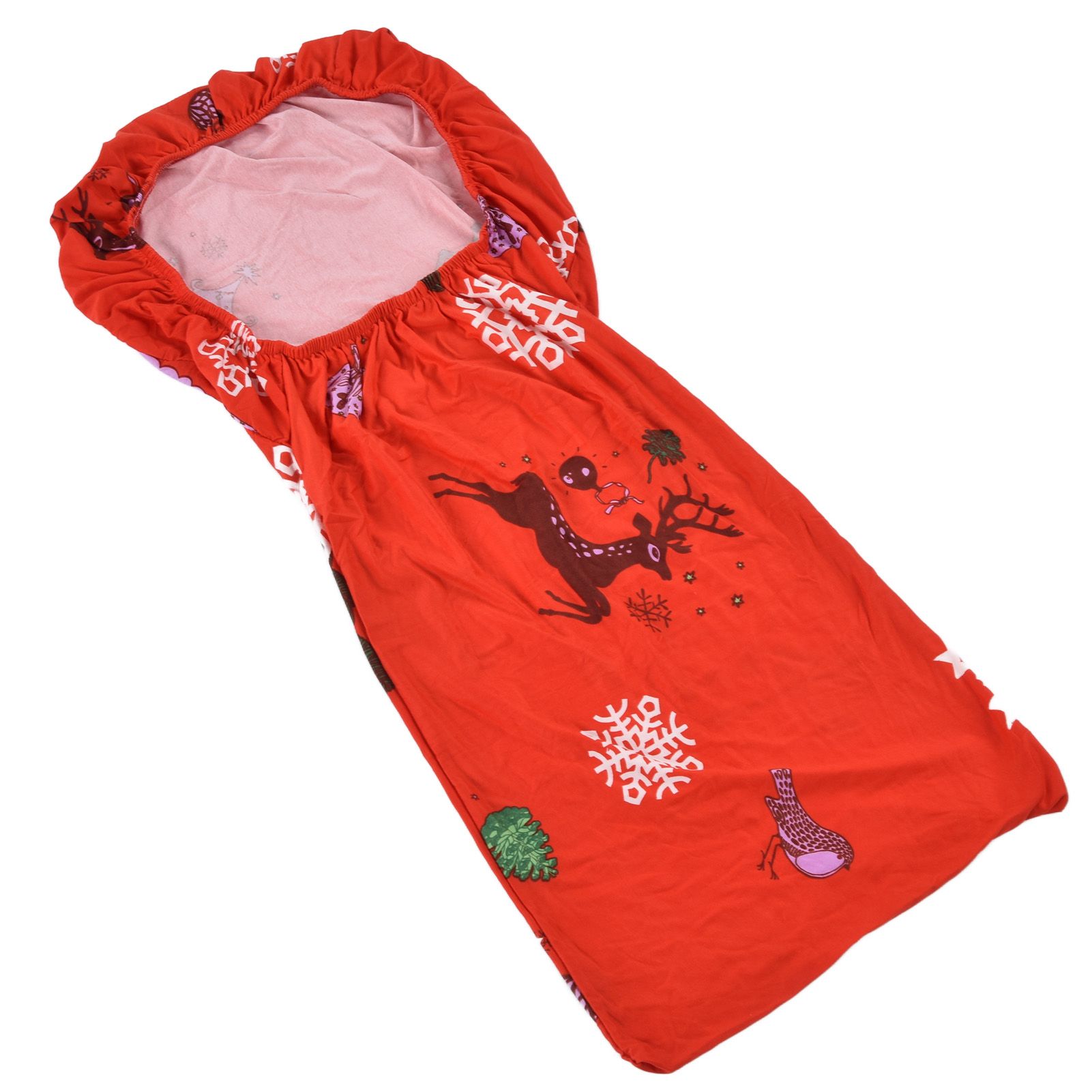 Polyurethane Fiber Christmas Chair Cover Stretchy Anti Folding Stretchable Dining Chair Cover for Party Holiday Home Christmas Snowflakes - Image 4