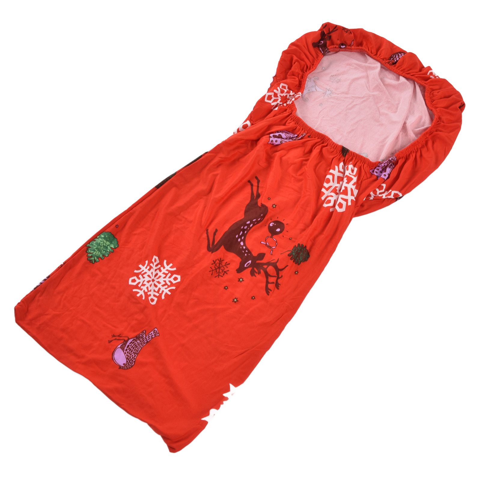 Polyurethane Fiber Christmas Chair Cover Stretchy Anti Folding Stretchable Dining Chair Cover for Party Holiday Home Christmas Snowflakes - Image 6