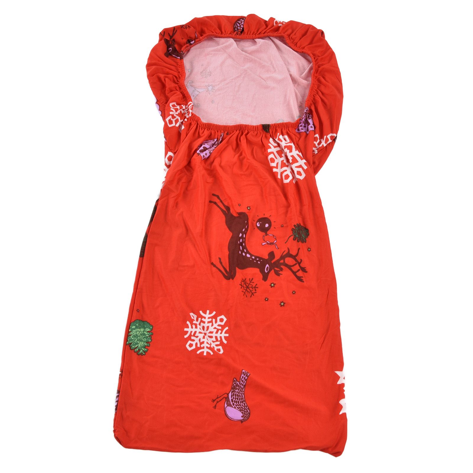 Polyurethane Fiber Christmas Chair Cover Stretchy Anti Folding Stretchable Dining Chair Cover for Party Holiday Home Christmas Snowflakes - Image 7