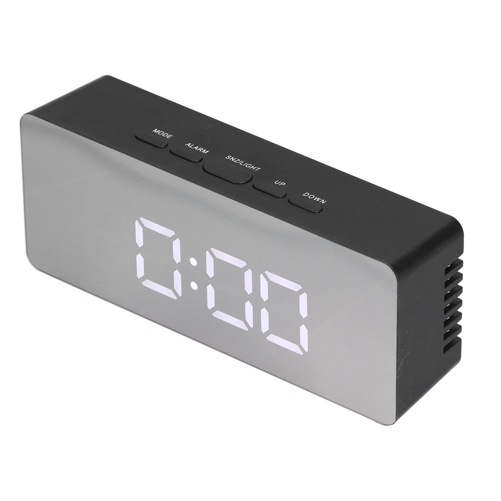 LED Mirror Alarm Clock Rectangular Digital Clock with Temperature Display for Bedroom Living Room Office Travel - Image 3