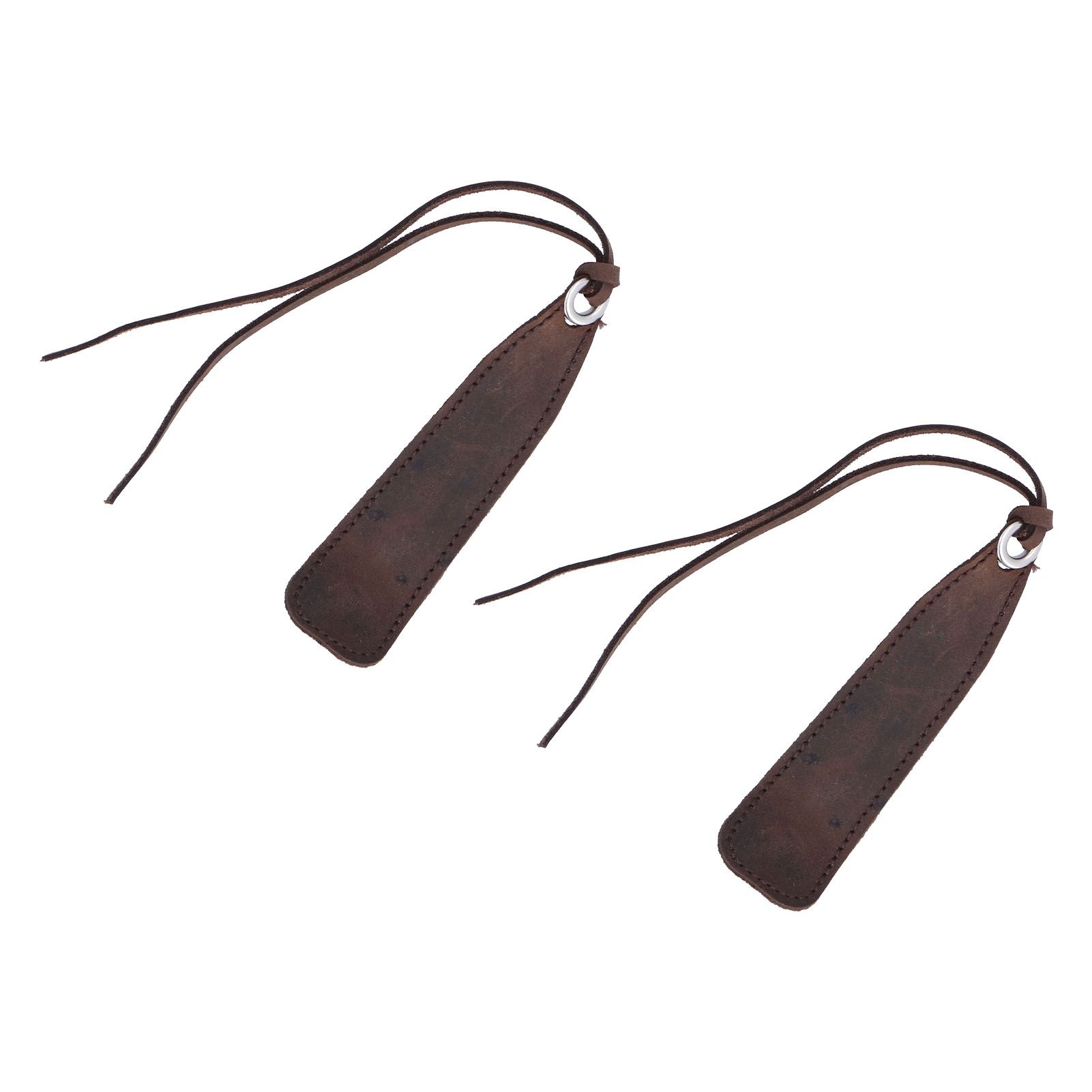 2Pcs Leather Bookmark Retro Book Mark Page Clip Set Kit with Tassel for Kids StudentDark Brown - Image 6