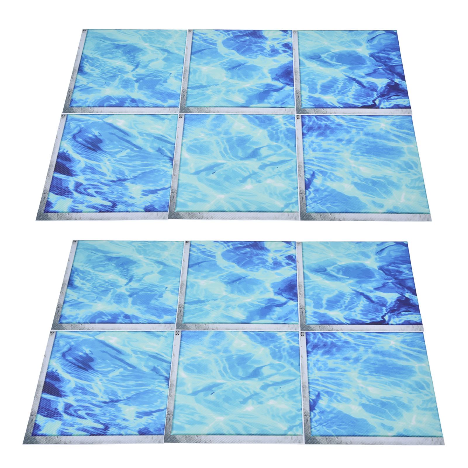 2Set 3D Bathtub Sticker Waterproof Antislip Bath Tub Sticker Self Adhesive PVC Tile Decal for Swimming Pool - Image 2