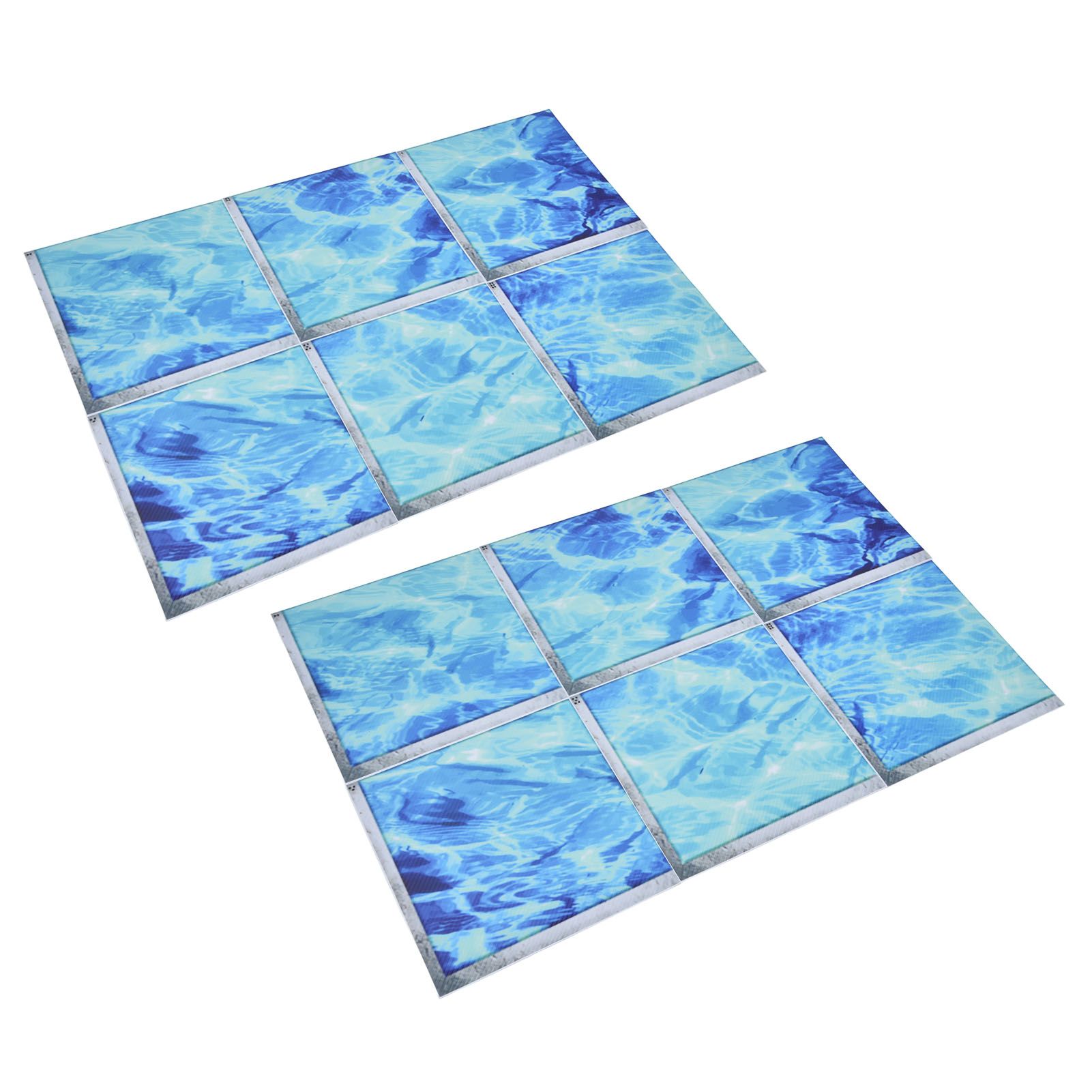 2Set 3D Bathtub Sticker Waterproof Antislip Bath Tub Sticker Self Adhesive PVC Tile Decal for Swimming Pool - Image 6
