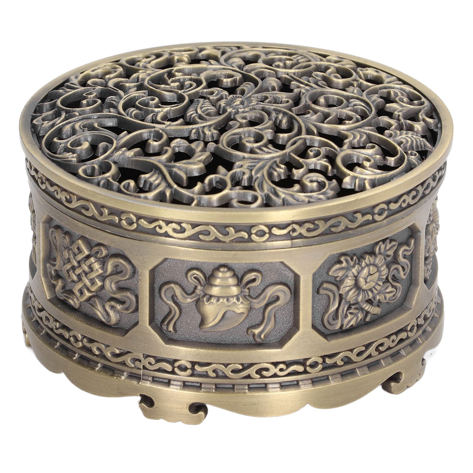 Incense Holder Burner Copper Aroma Burner Home Decoration Ornament for Indoor Temple - Image 1