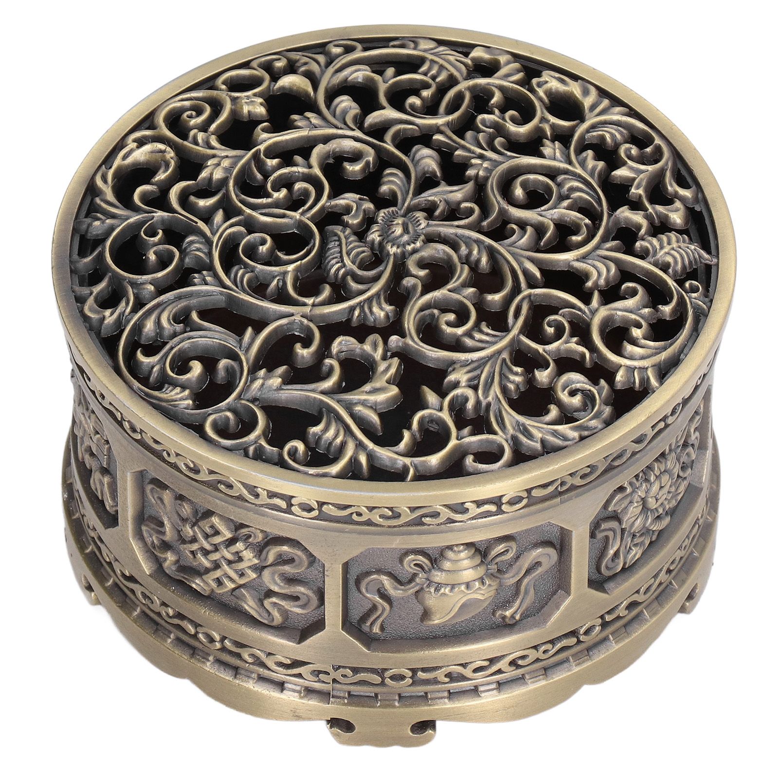 Incense Holder Burner Copper Aroma Burner Home Decoration Ornament for Indoor Temple - Image 2