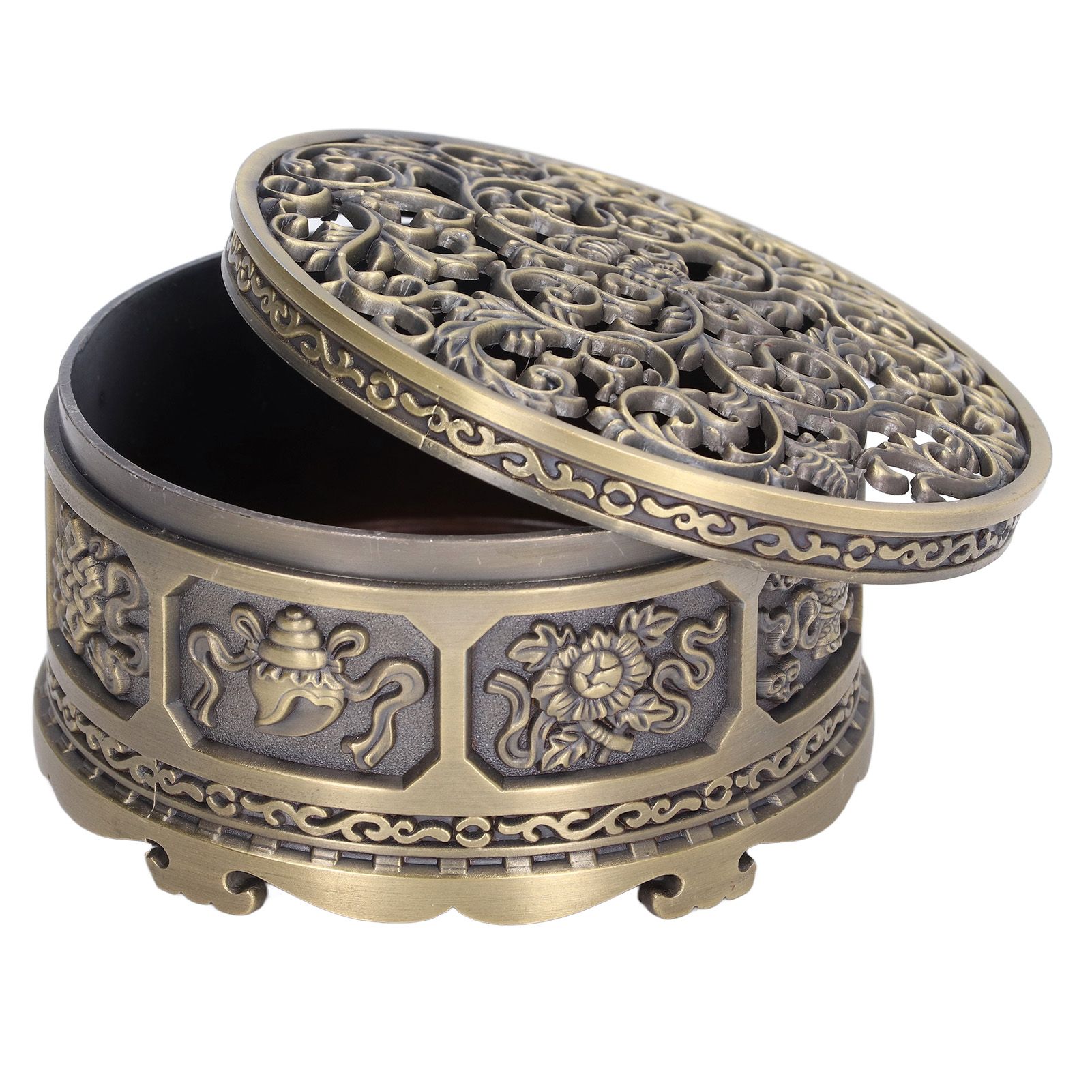 Incense Holder Burner Copper Aroma Burner Home Decoration Ornament for Indoor Temple - Image 6