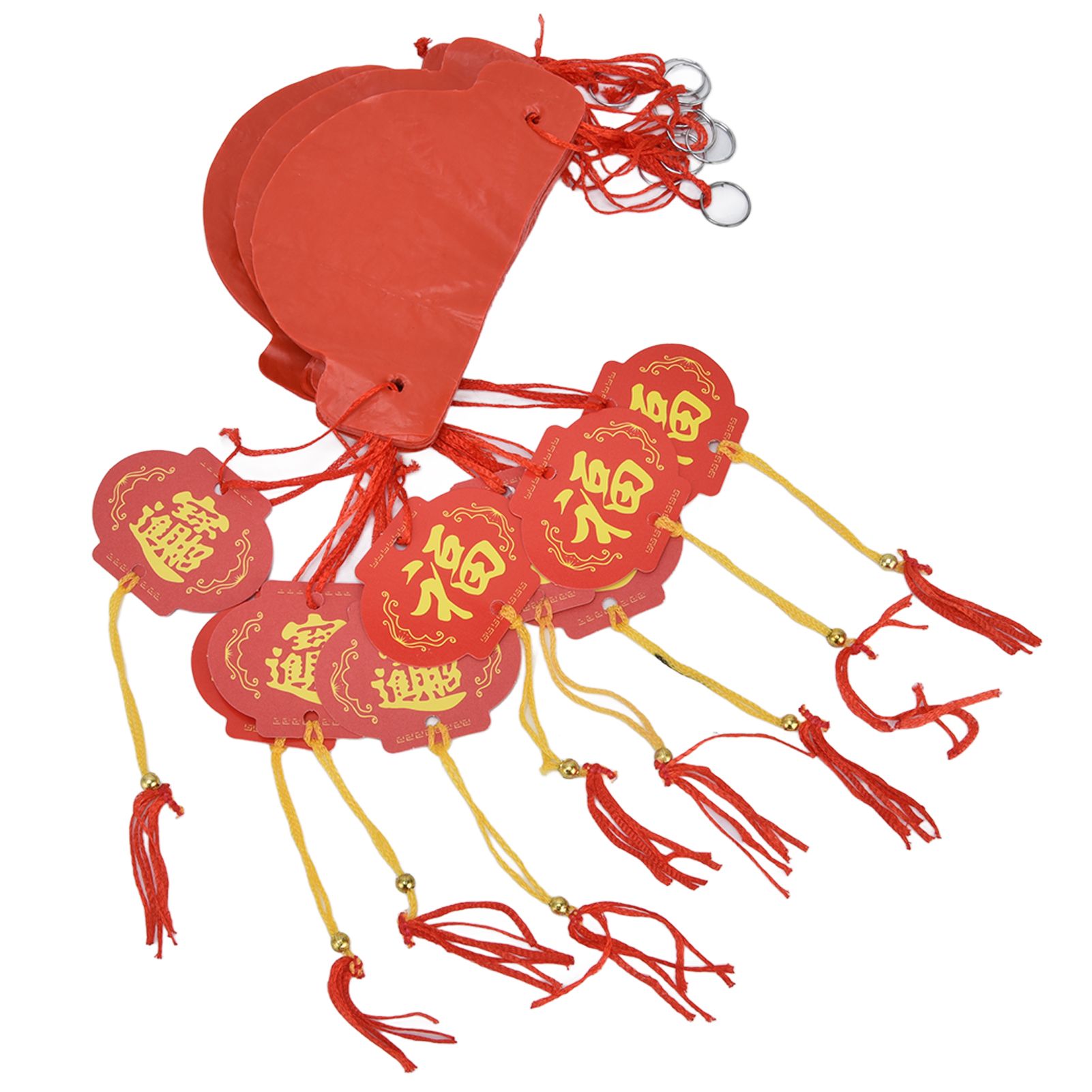 20Pcs Red Paper Chinese Decorative Lantern 15cm Diameter Hanging Ornaments for New Year Festival Wedding - Image 2