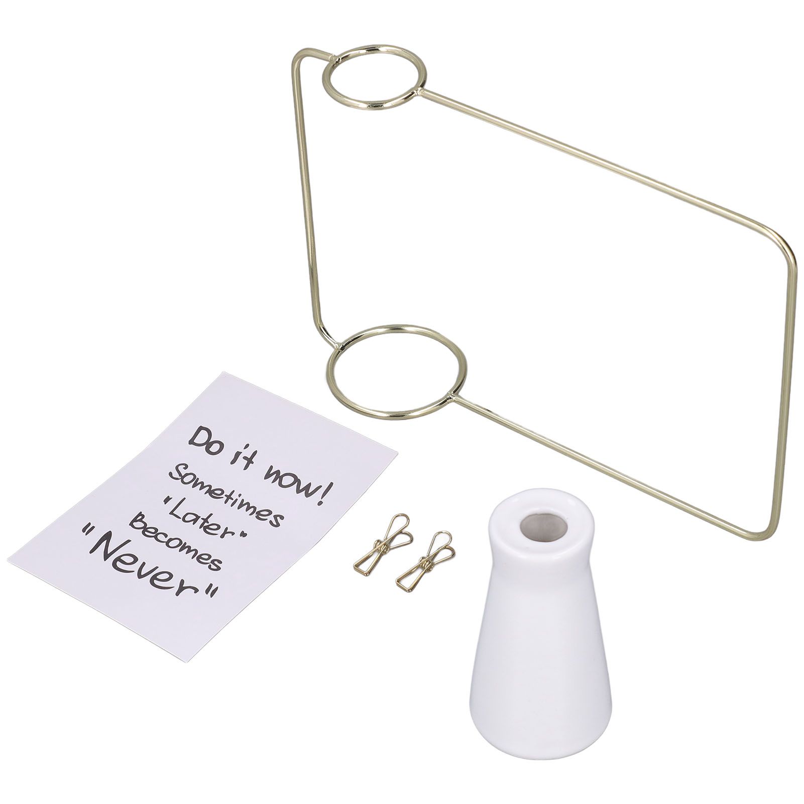 Metal Photo Frame Vase Decor Simple Elegant Design Nordic INS Style Hydroponic Vase for Bedrooms Study Rooms Offices - Image 2