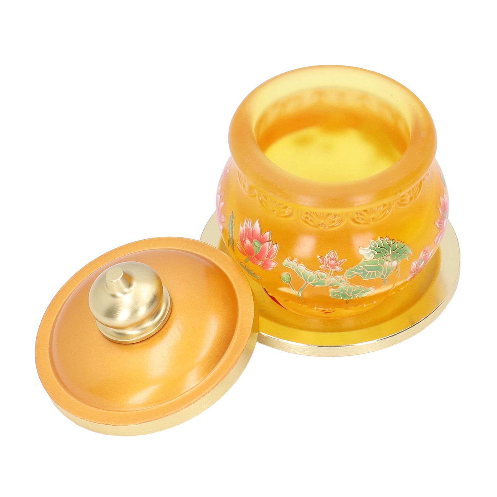 Buddhism Water Supply Cup Home Buddha Worship Family Tribute Holy Supplies Coloured Glaze Small - Image 4
