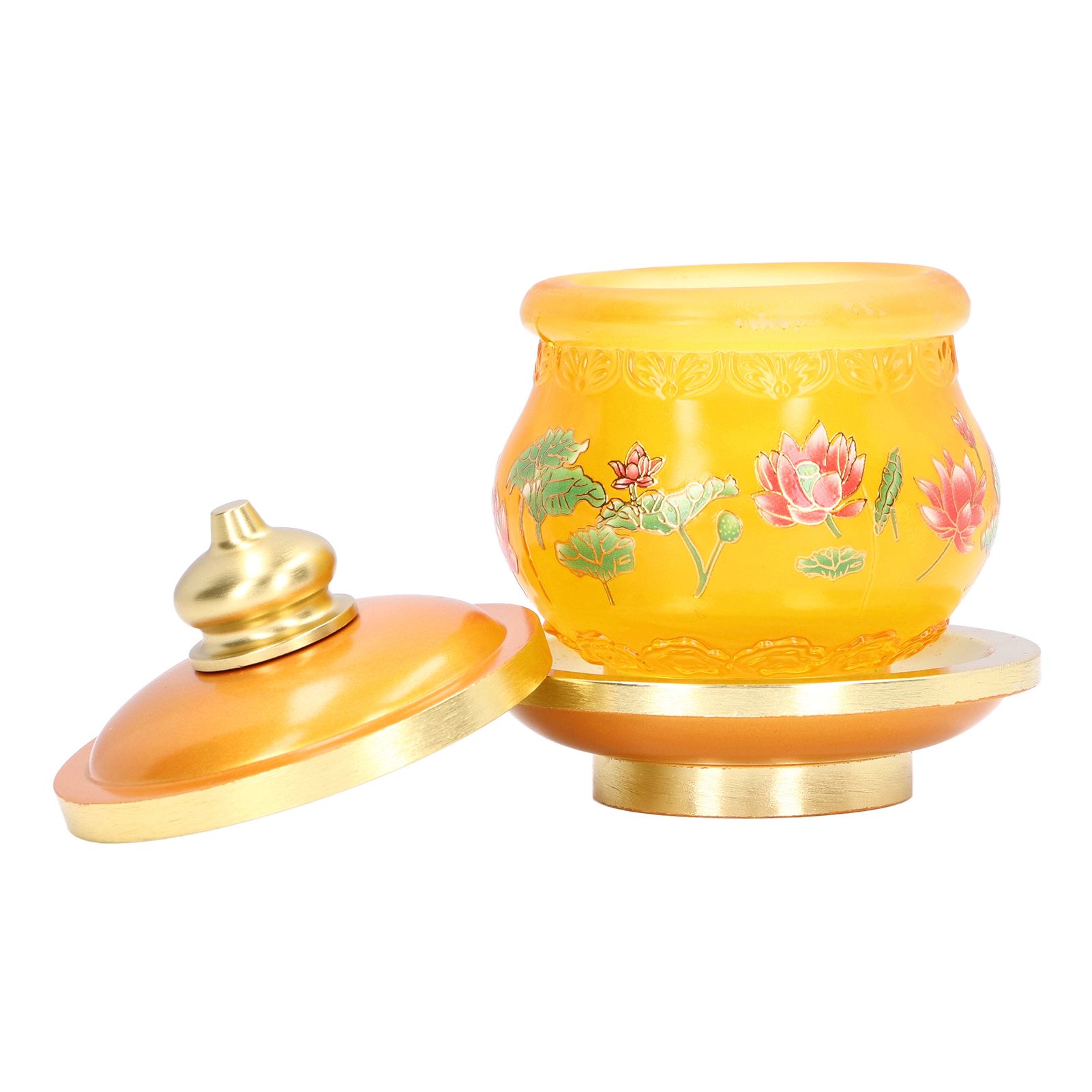 Buddhism Water Supply Cup Home Buddha Worship Family Tribute Holy Supplies Coloured Glaze Small - Image 5