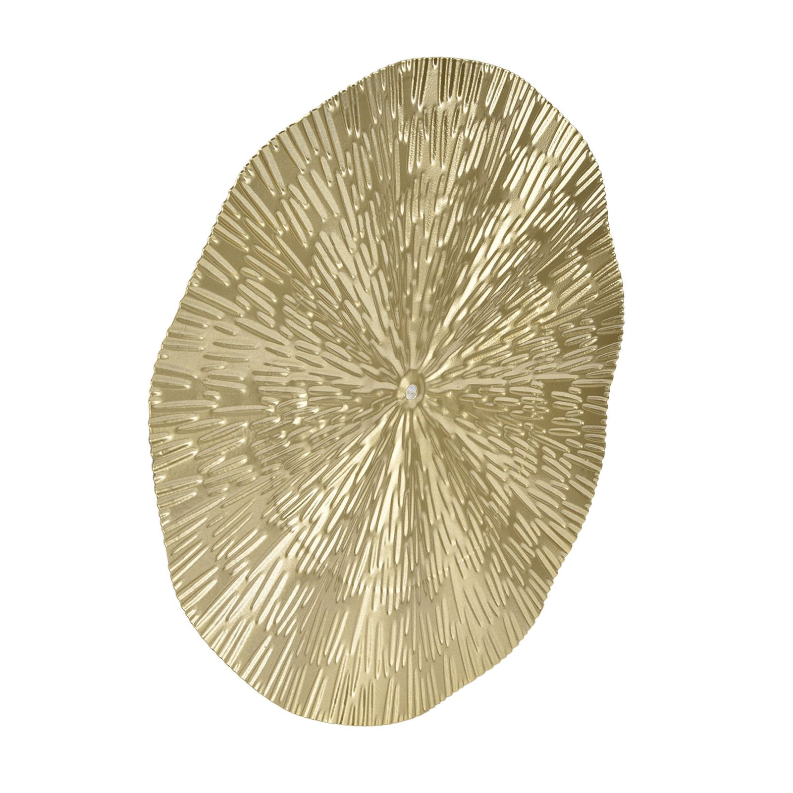 Round Wall Art Decor Elegant Style Iron Material 24.5cm/9.6in Delicate Texture Appearance Golden Irregular Circle - Image 4