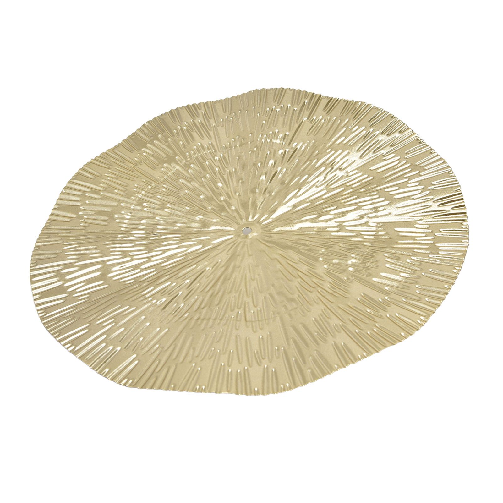 Round Wall Art Decor Elegant Style Iron Material 24.5cm/9.6in Delicate Texture Appearance Golden Irregular Circle - Image 6