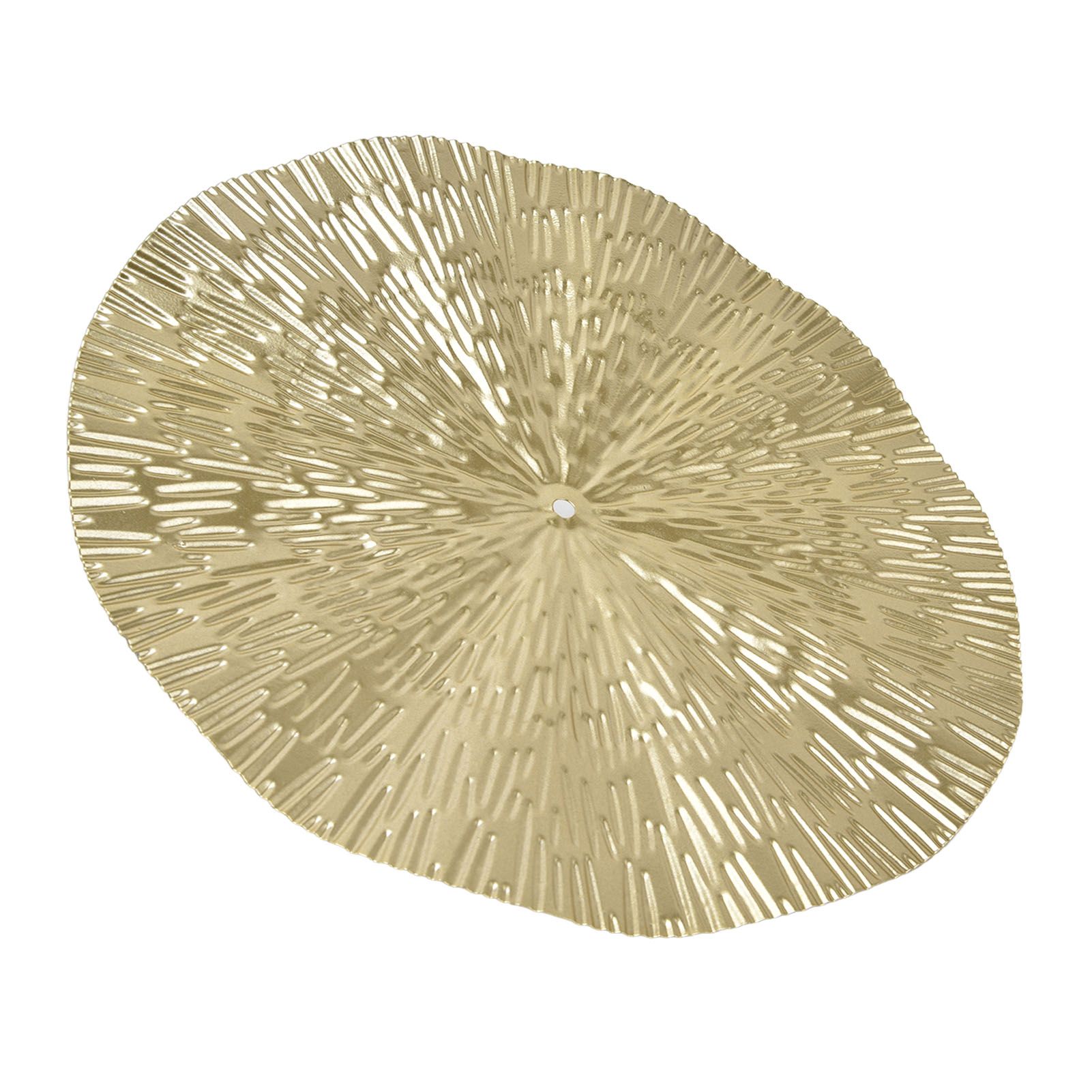 Round Wall Art Decor Elegant Style Iron Material 24.5cm/9.6in Delicate Texture Appearance Golden Irregular Circle - Image 7