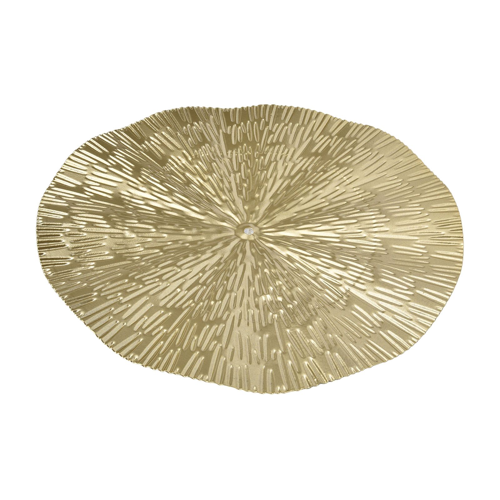 Round Wall Art Decor Elegant Style Iron Material 24.5cm/9.6in Delicate Texture Appearance Golden Irregular Circle - Image 8