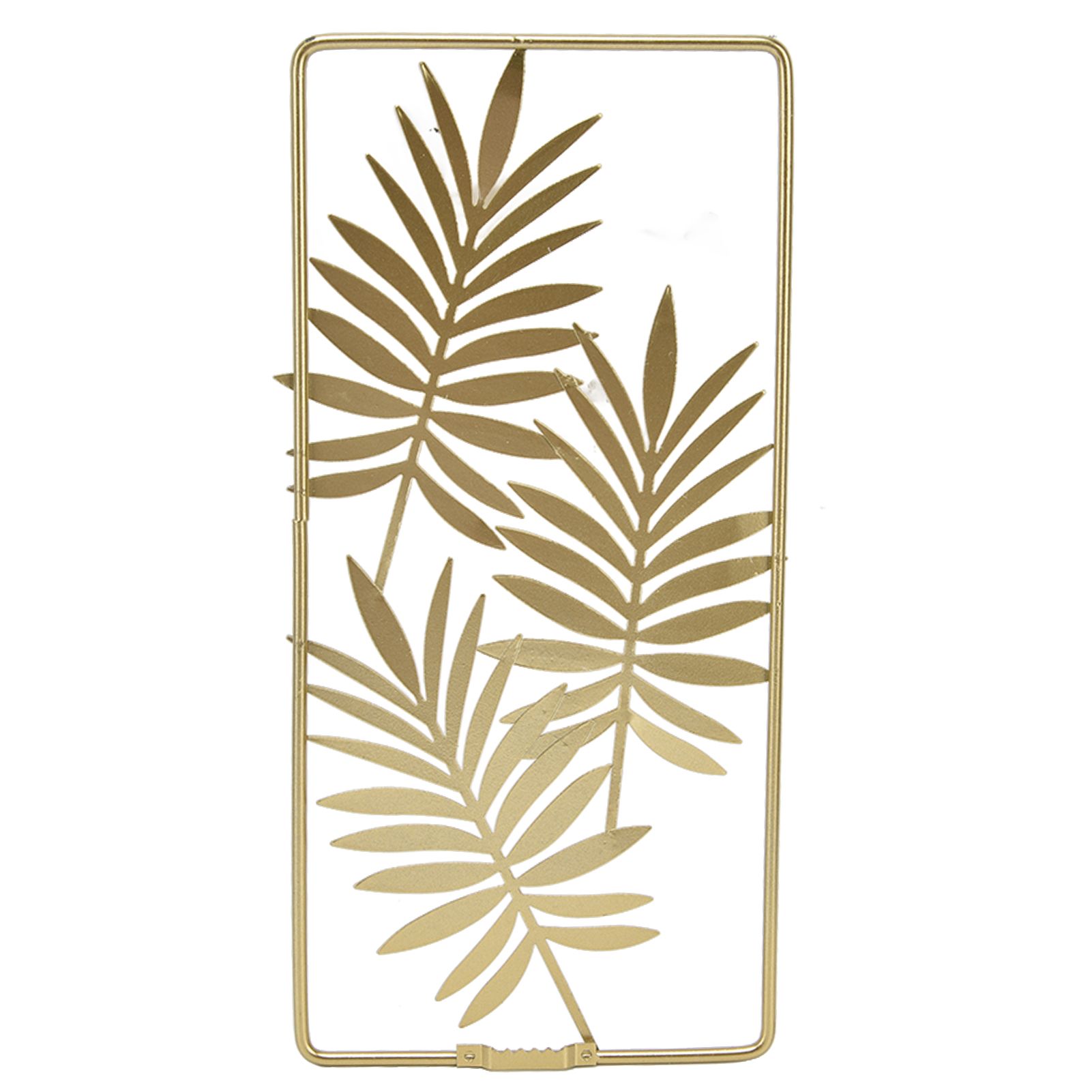 Metal Leaf Wall Decor Golden Nordic Style Elegant Ambience Sturdy Durable Wear Resistant Metal Wall Decor - Image 2