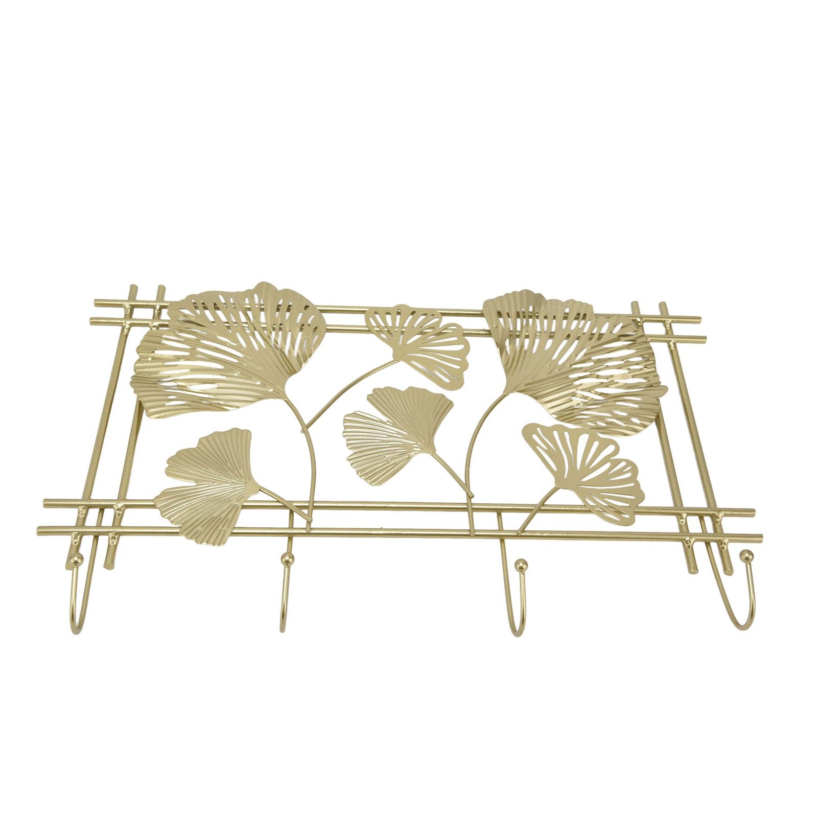 Wall Coat Rack Gingko Leef Design Premium Metal Sturdy Durable Elegant Style Fashionable Wall Mounted Coat Rack - Image 8