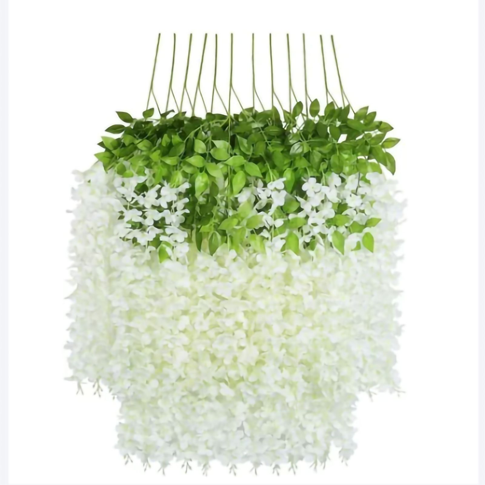 12Pcs Wisteria Vines Delicate Texture Natural Colors Durable Elegant Style Flower Vines - Image 1