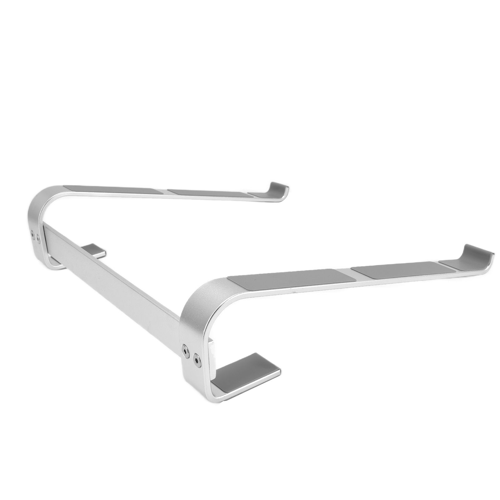 Universal Laptop Stand Heat Dissipation Aluminum Alloy Ergonomic Design Computer Riser Shelf Silver - Image 3