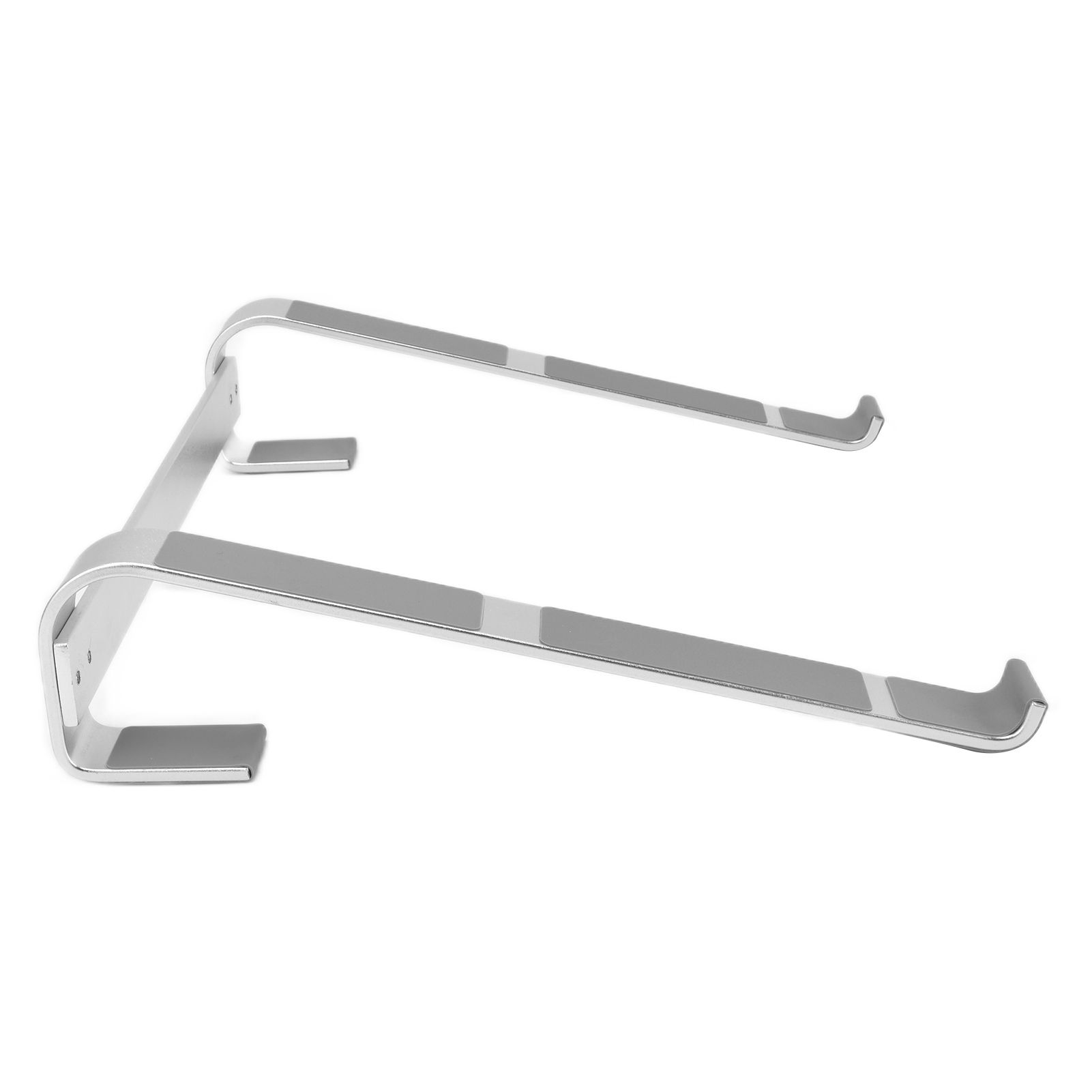 Universal Laptop Stand Heat Dissipation Aluminum Alloy Ergonomic Design Computer Riser Shelf Silver - Image 4